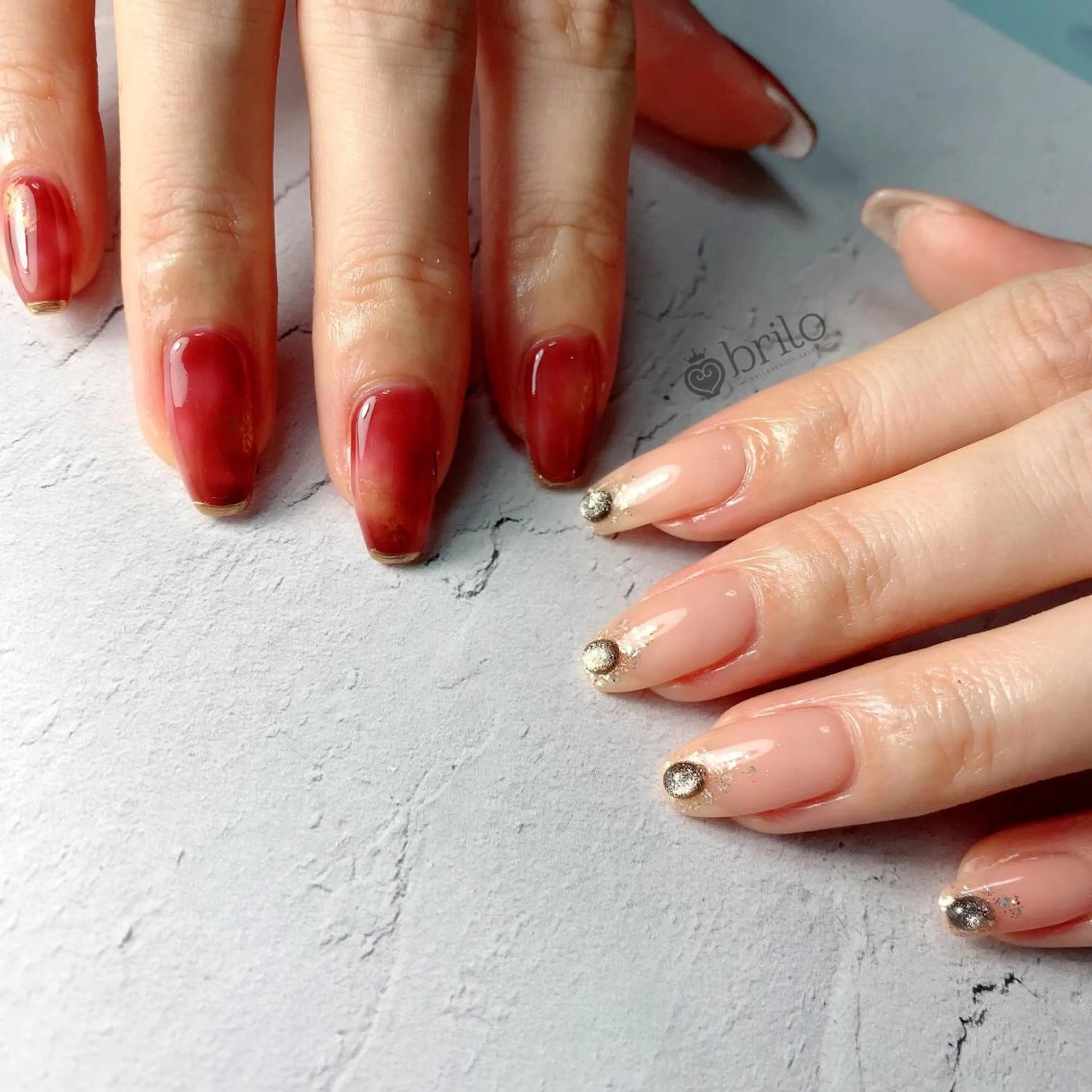 ネイル ニュアンスネイル brilo erikaのネイルデザイン