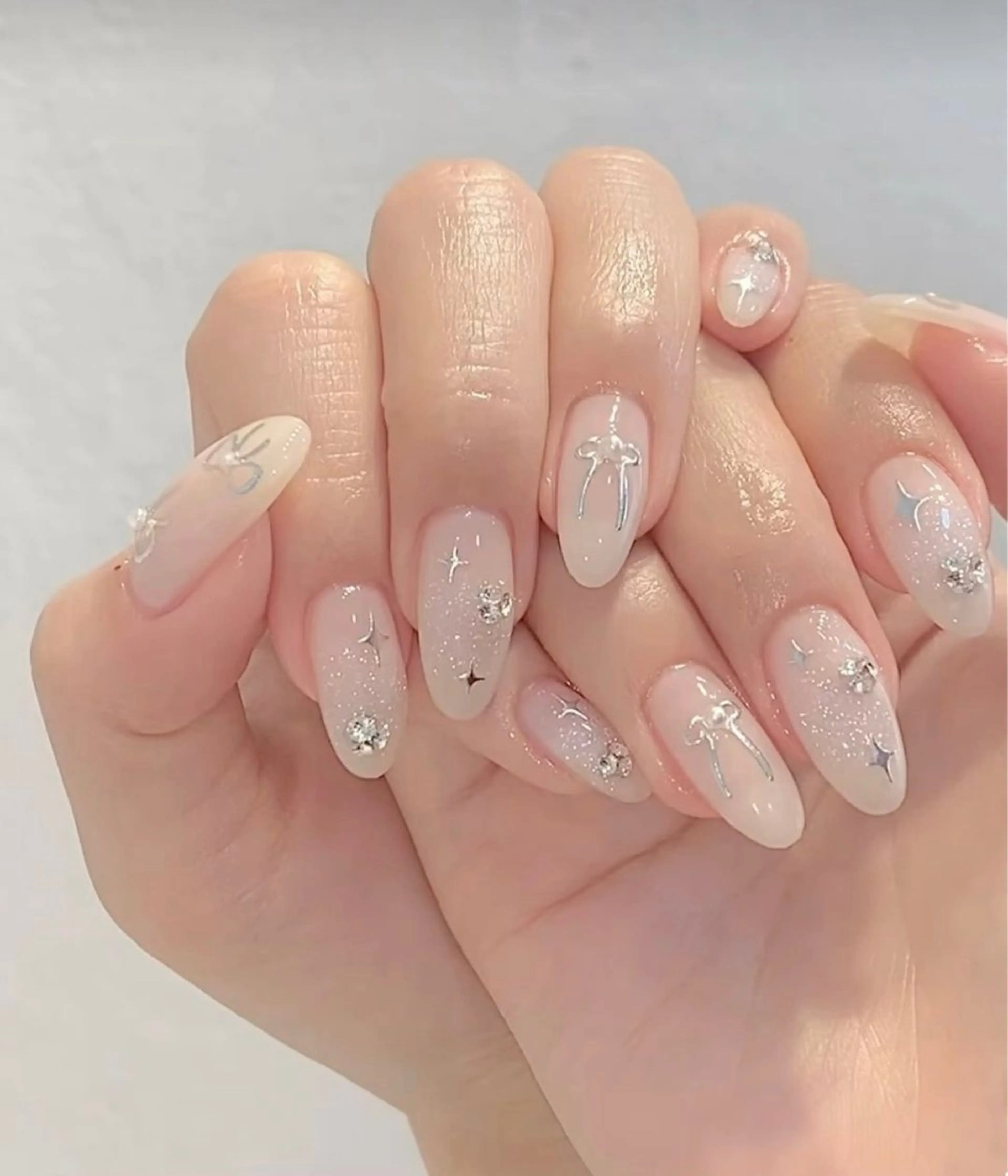 ネイル アートネイル 長さ出し フットネイル フレンチネイル ジェルネイル ハンドネイル Kawaii Nail Salon所属・Kawaii-jp Tomisatoのネイルデザイン