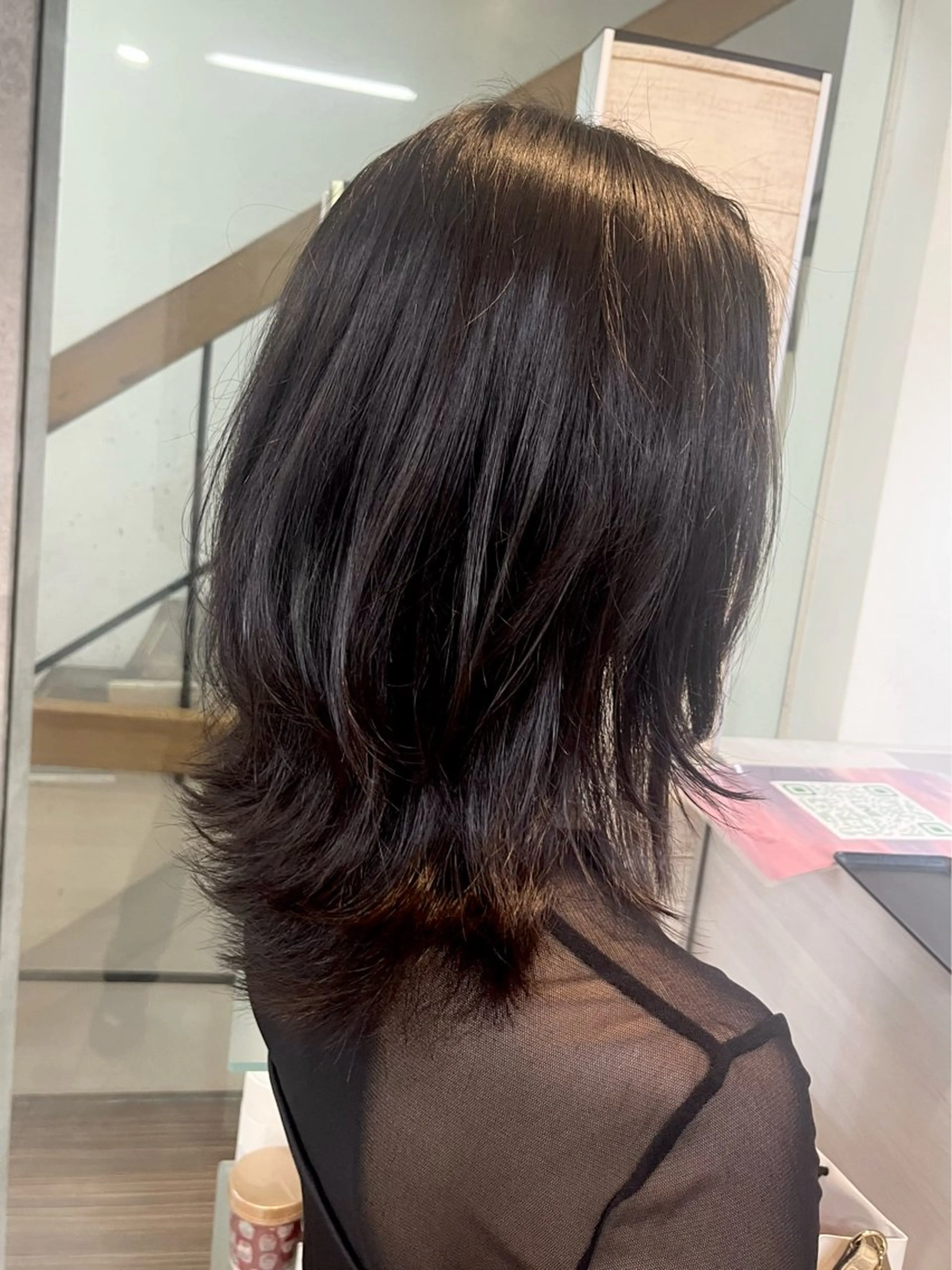 【🐈‍⬛平日限定🐈‍⬛】ミディアムカットモデル💇🏻‍♀️(長さ指定：鎖骨下3cm以上)の写真