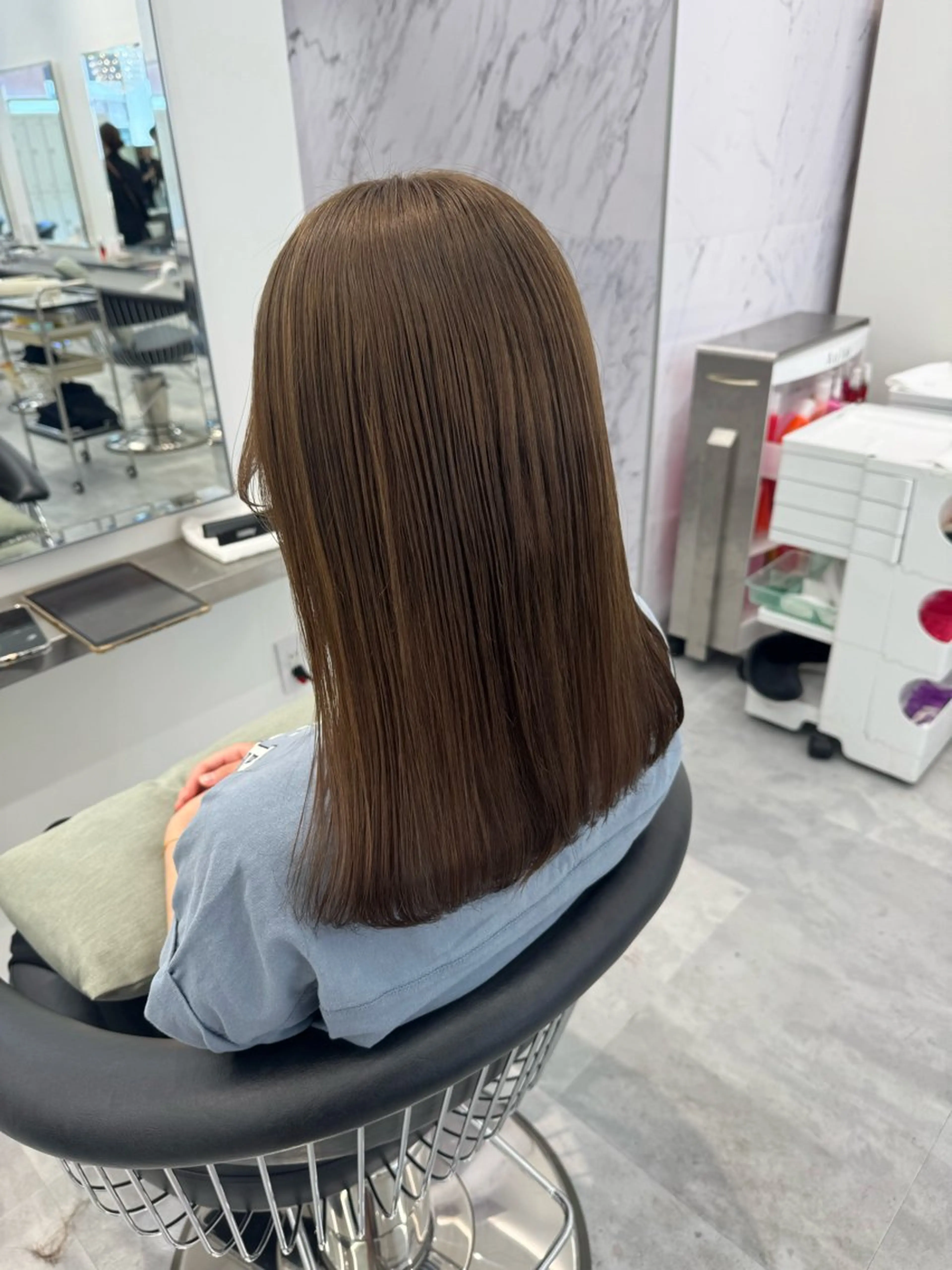 ロング カラー ヘアカラー ParveMix🍀 藤原愛未のヘアスタイル