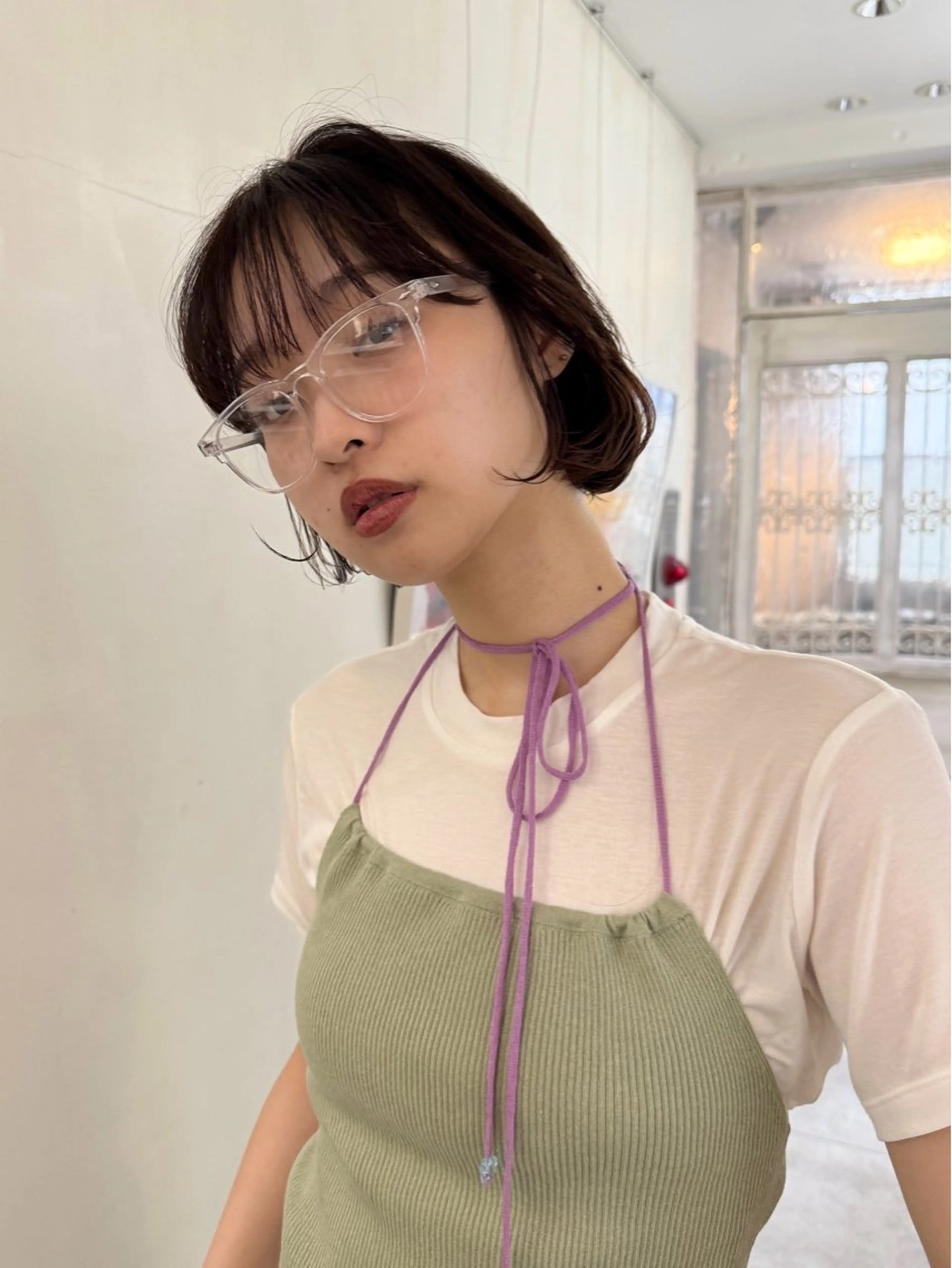 ショート カラー MINXharajuku所属・ボブ/レイヤー MINX伊藤なず菜のヘアスタイル