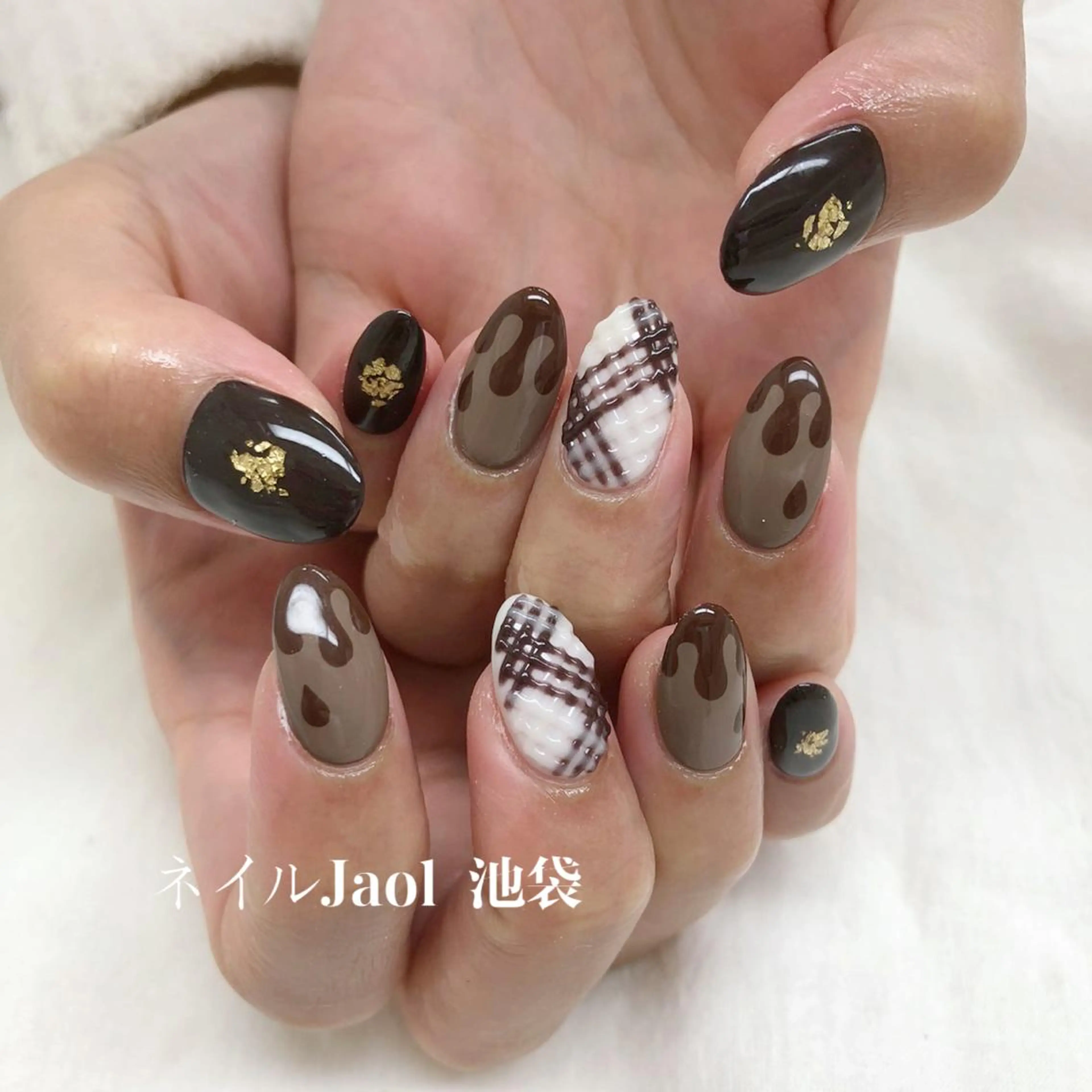 ミディアム ハンドネイル nail jaol池袋店所属・ネイルJaol 池袋のネイルデザイン