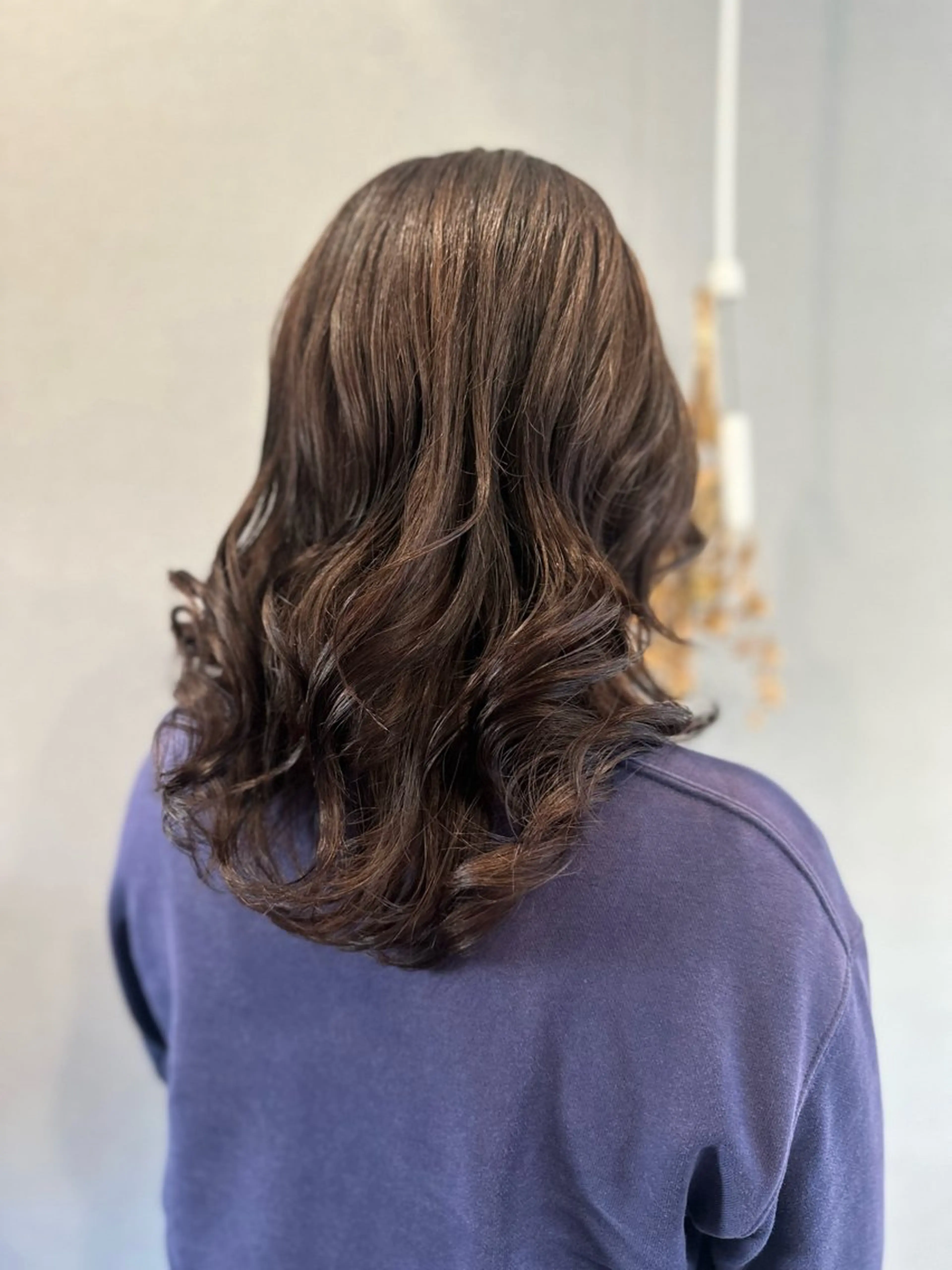セミロング カラー カット ヘアカラー トリートメント K Harukaのヘアスタイル