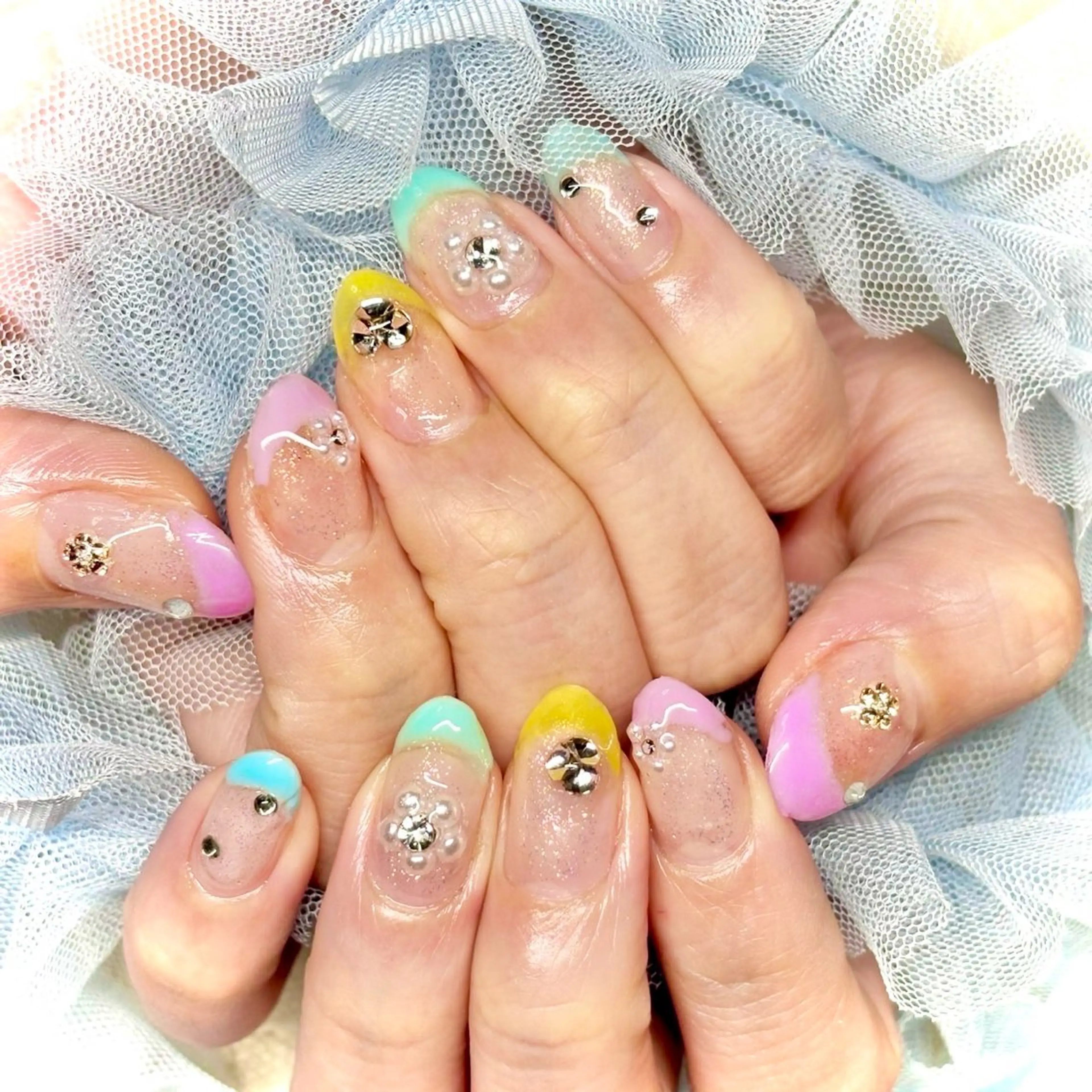 ネイル ハート 韓国ネイル ピンク ワンホンネイル miminon 自宅ネイルサロンのネイルデザイン