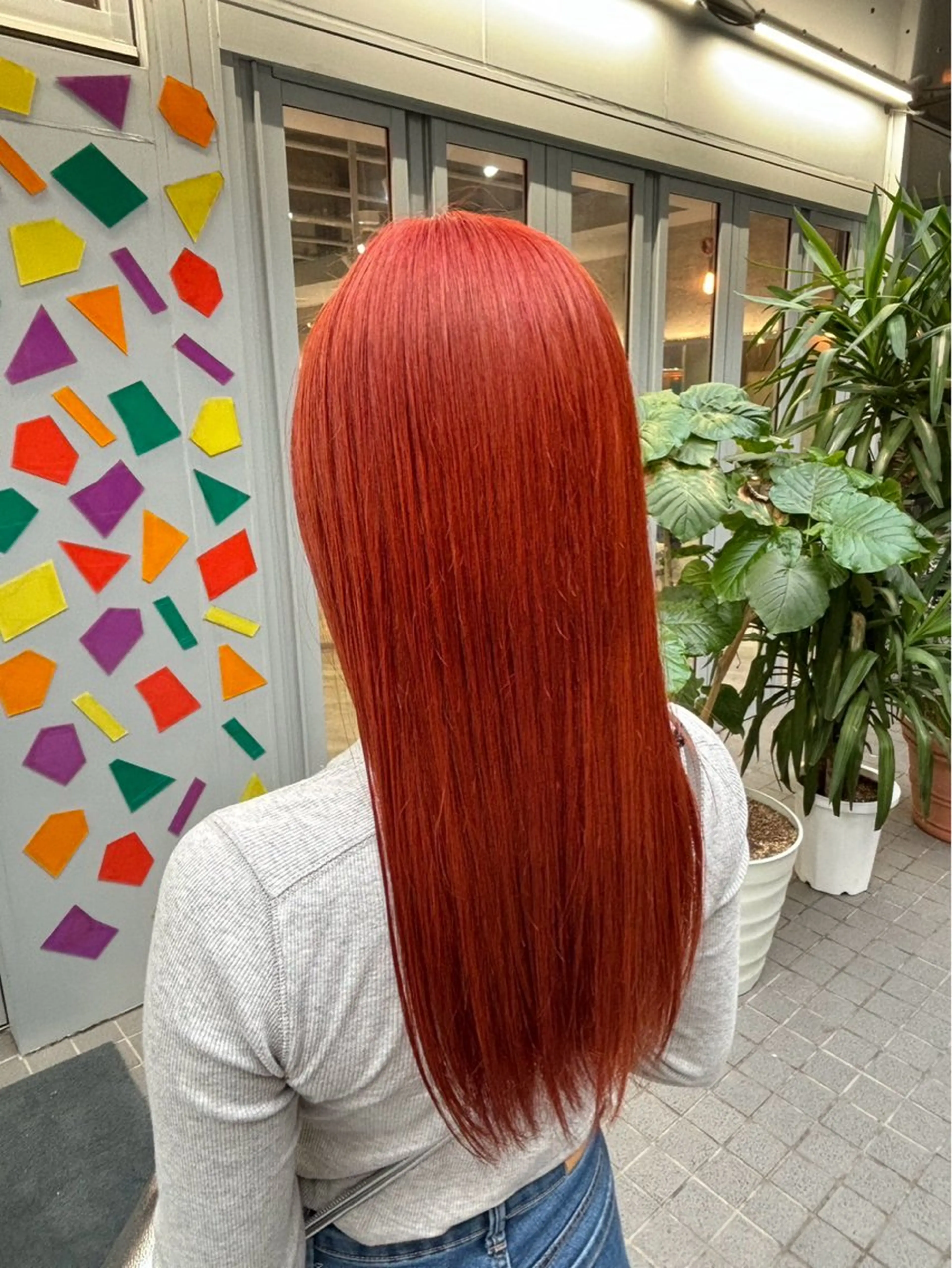 ロング カラー ブリーチ ケアブリーチ オレンジ トリートメント カット ヘアカラー トリートメント Riganuts池袋 Hayato✂︎のヘアスタイル