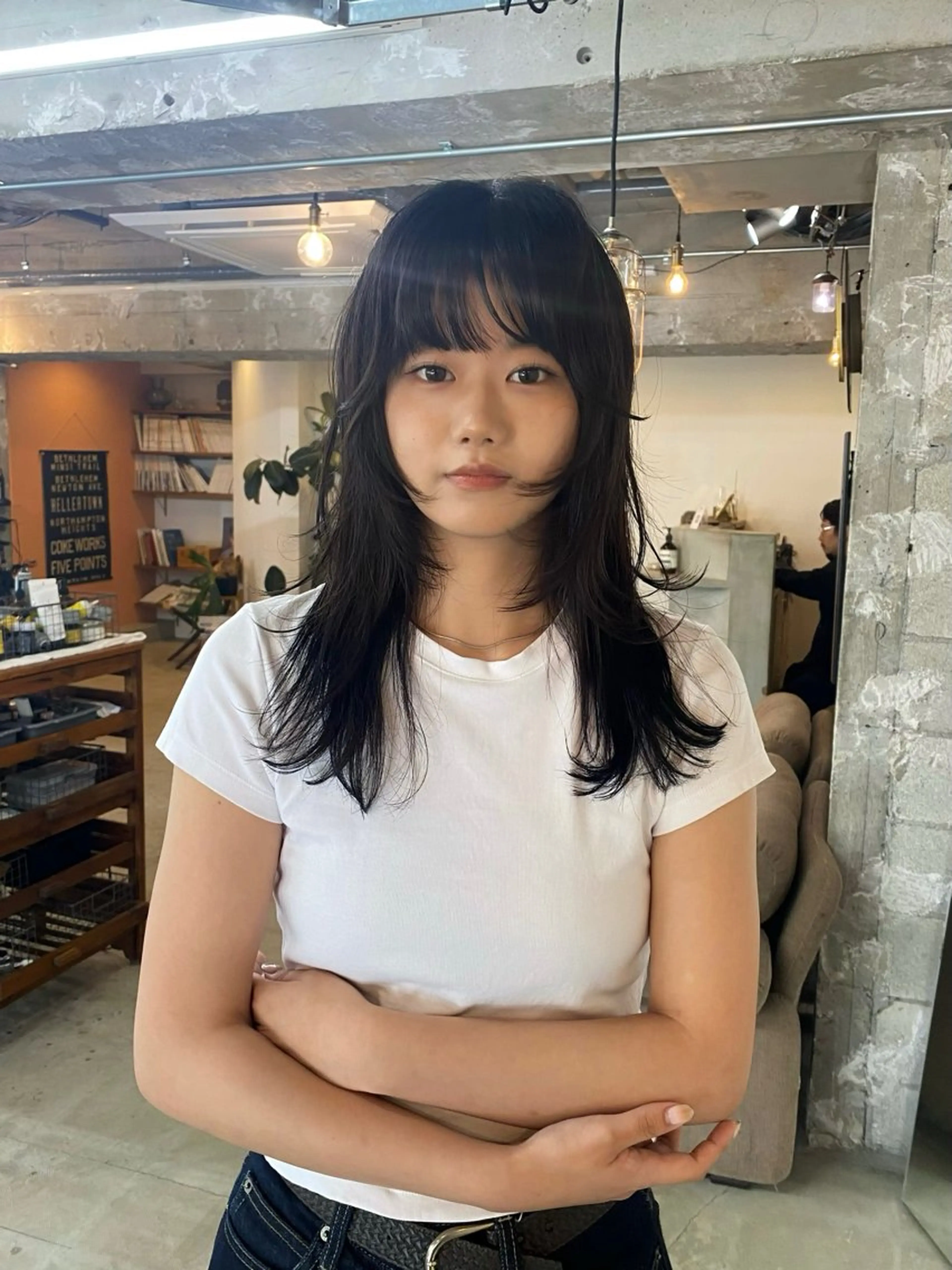セミロング カット トリートメント KEI gattacaのヘアスタイル