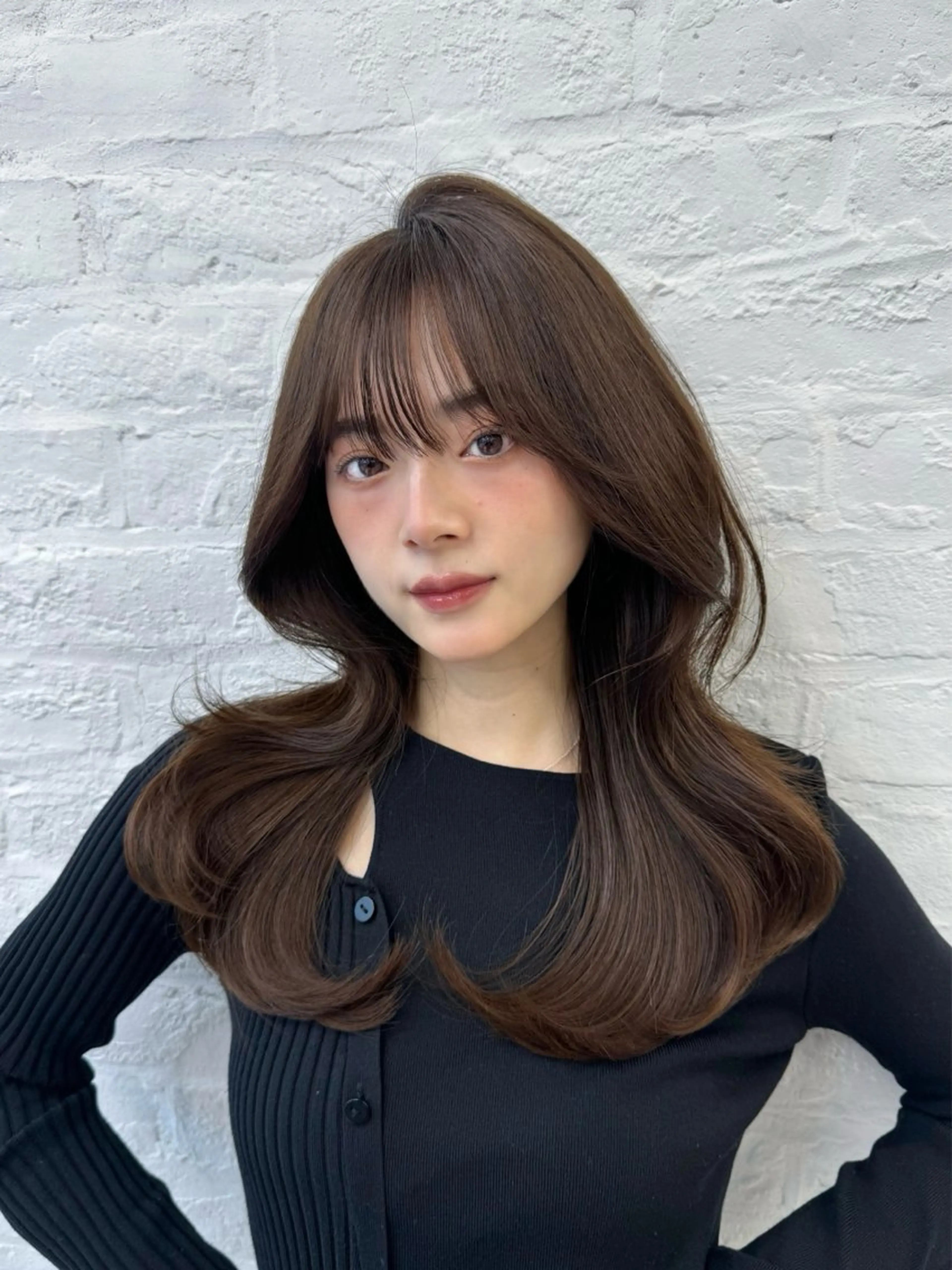 セミロング 映える顔まわり/前髪 特化 💗 ユキマのヘアスタイル