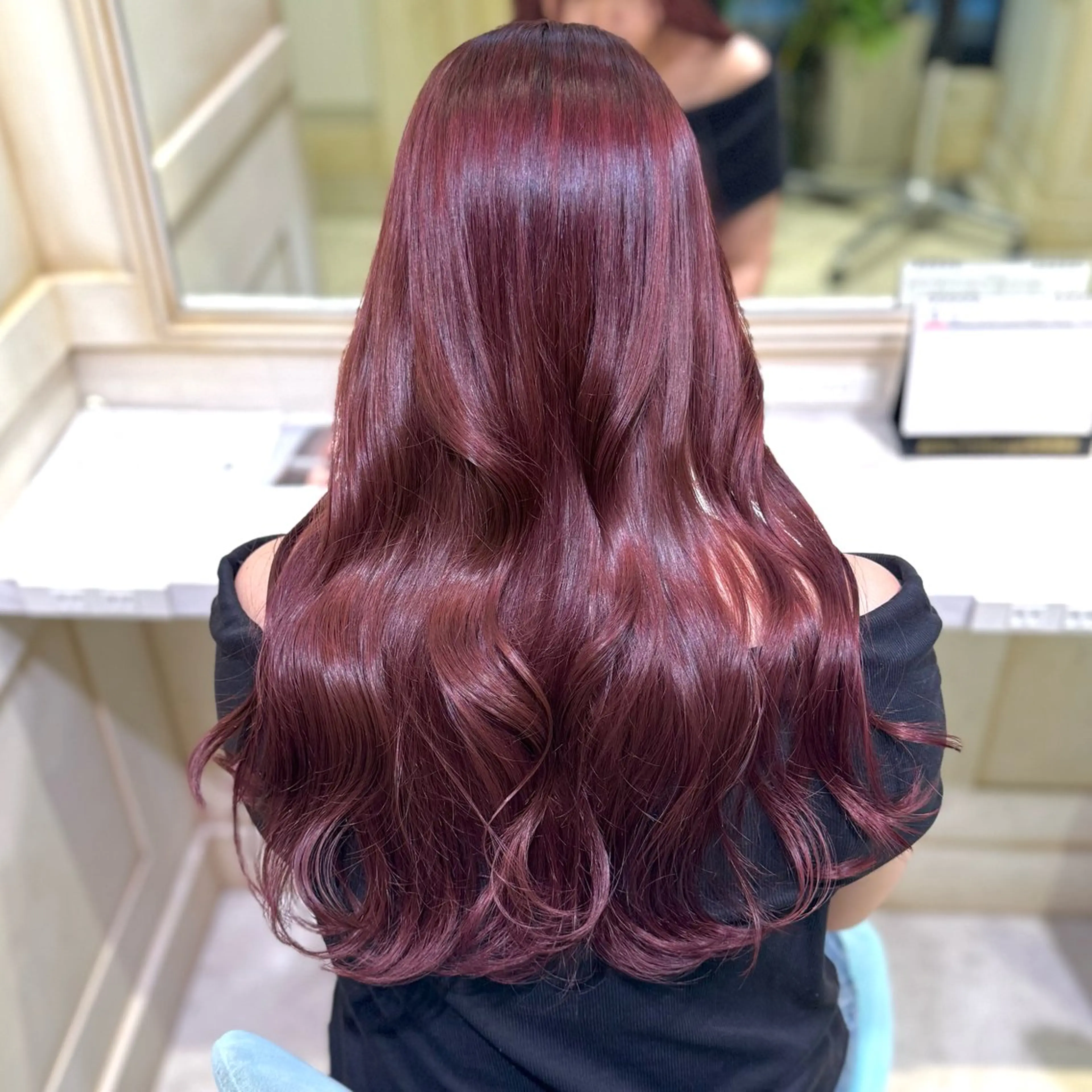 ロング カラー ヘアカラー トリートメント 透明感カラー/ kazusaのヘアスタイル