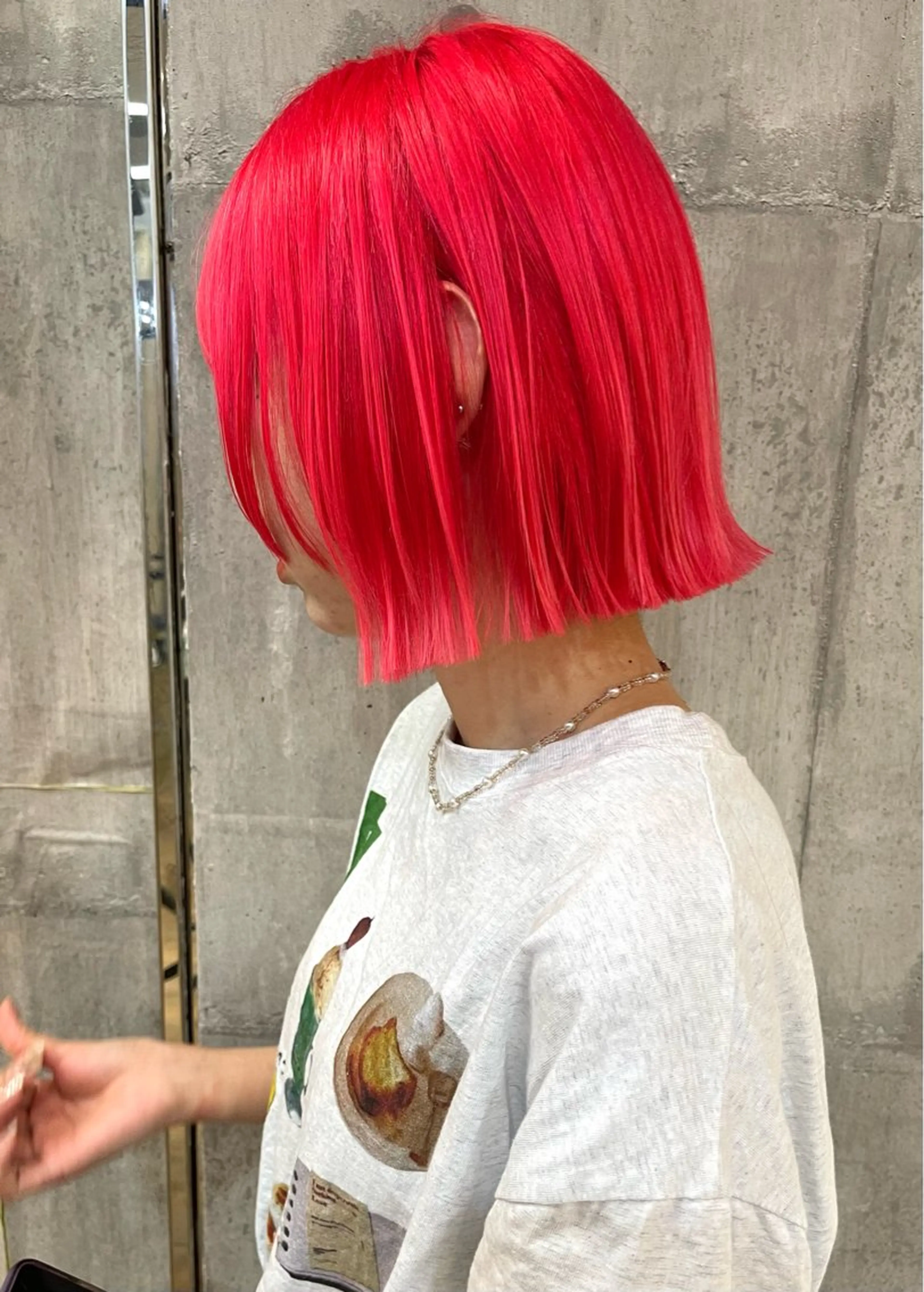 ショート カラー ブリーチ カット ヘアカラー トリートメント 髪質改善ｶﾗｰ ｹｱﾌﾞﾘｰﾁ/ﾀﾑのヘアスタイル