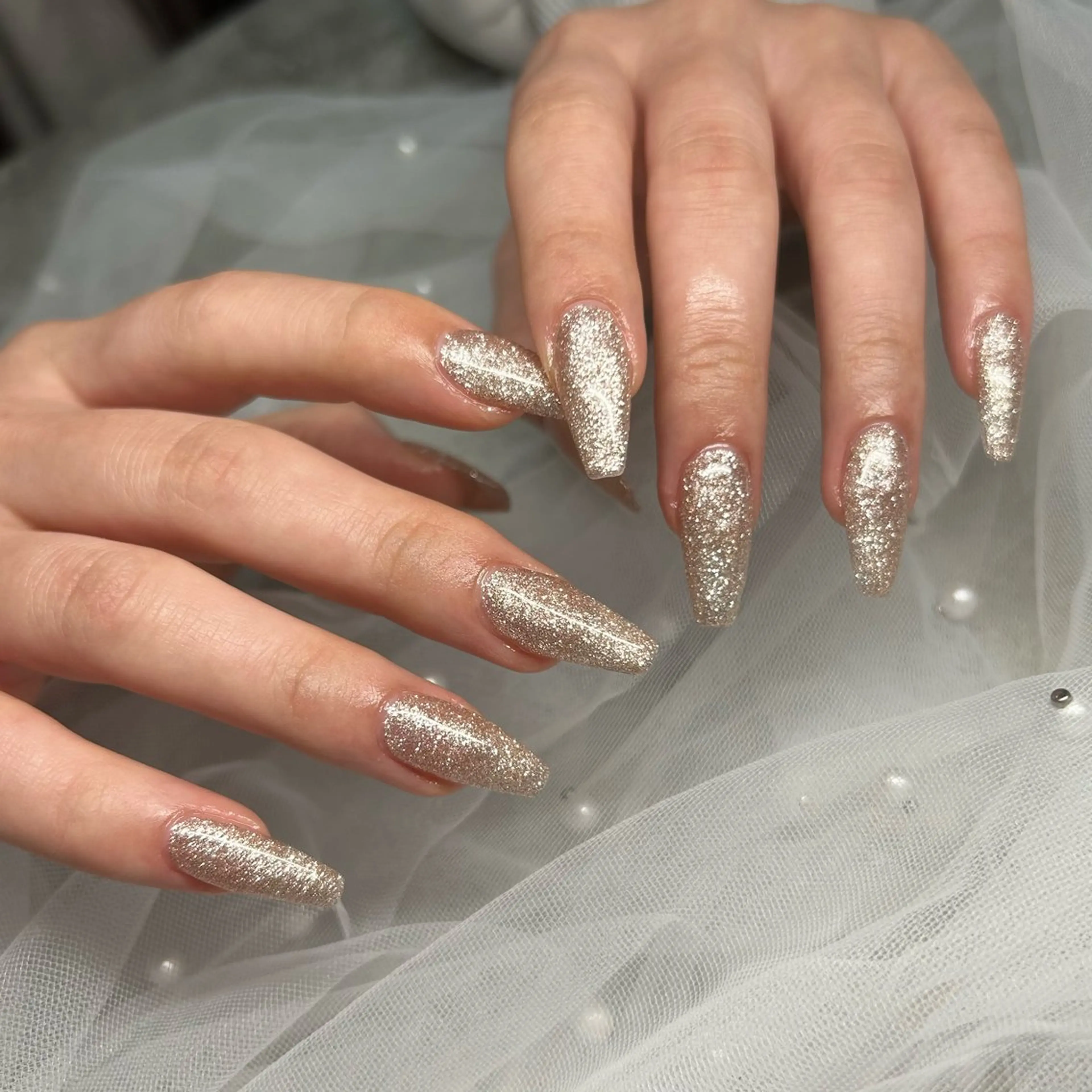 ネイル ロングネイル ten nail salon　かえでのネイルデザイン