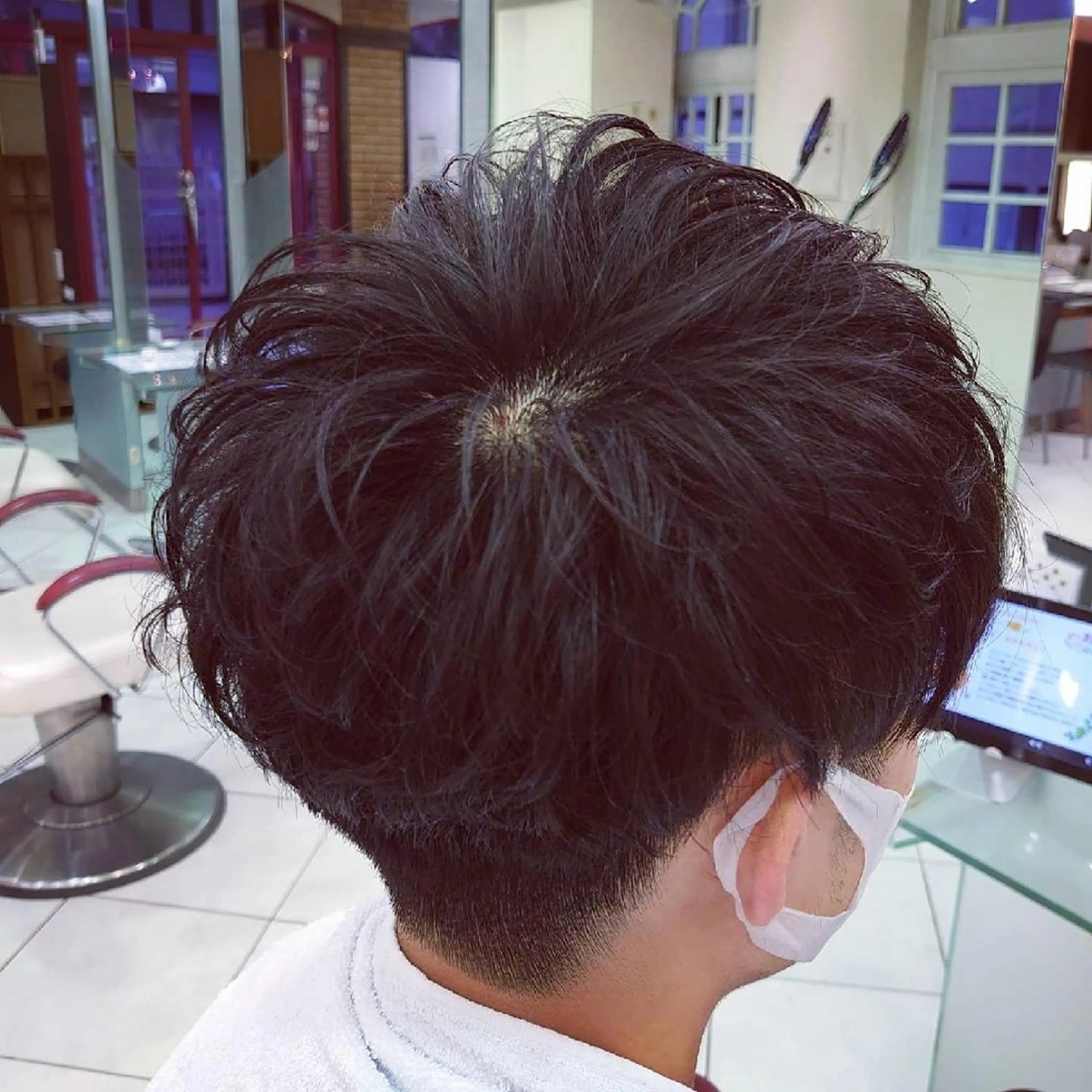 ショート パーマ メンズ マッシュ メンズパーマ 🐺一ノ瀬 凌 / デザインウルフ🐺のヘアスタイル