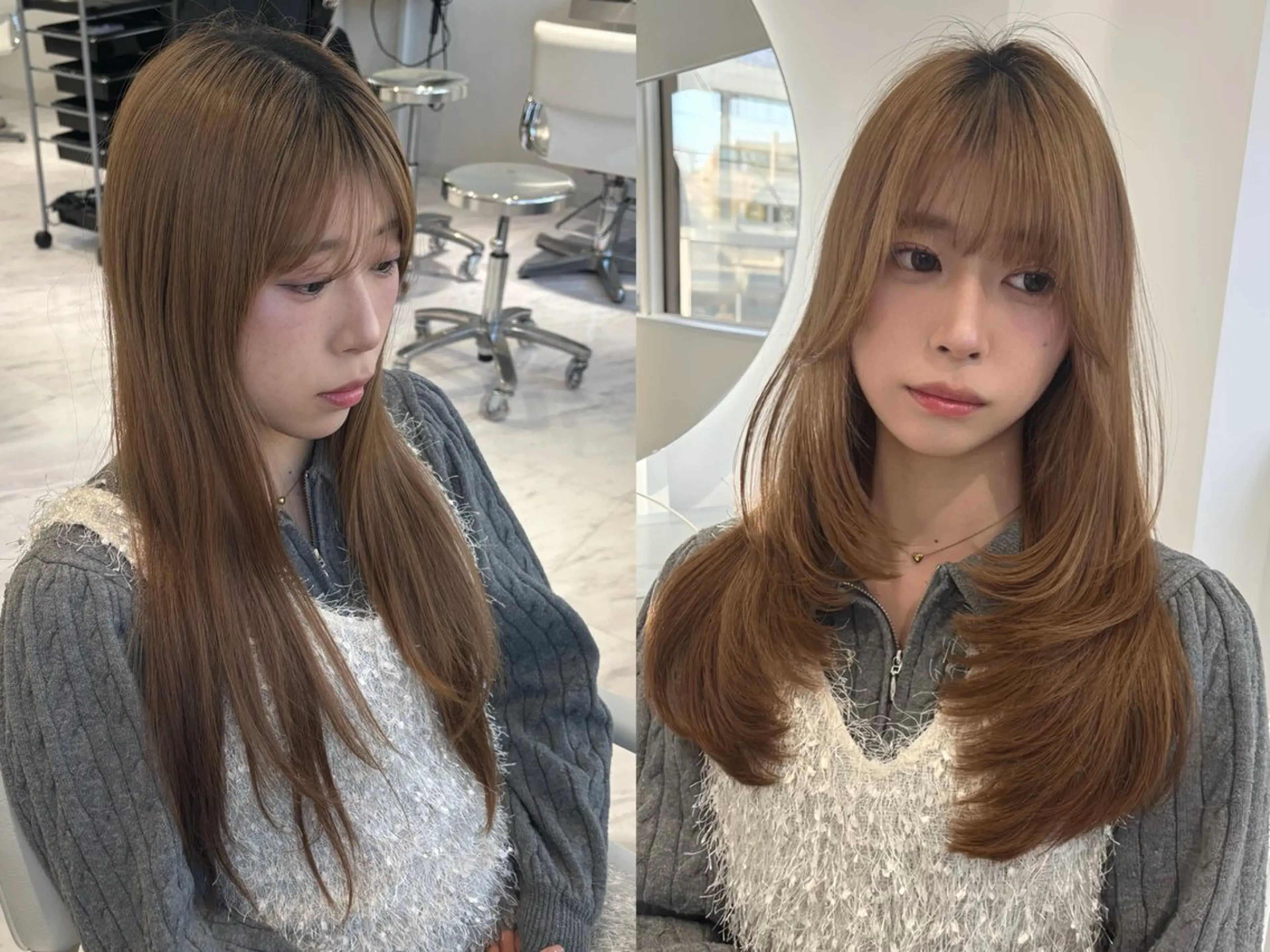 ロング 韓国レイヤー🤍 髪質改善seriraのヘアスタイル