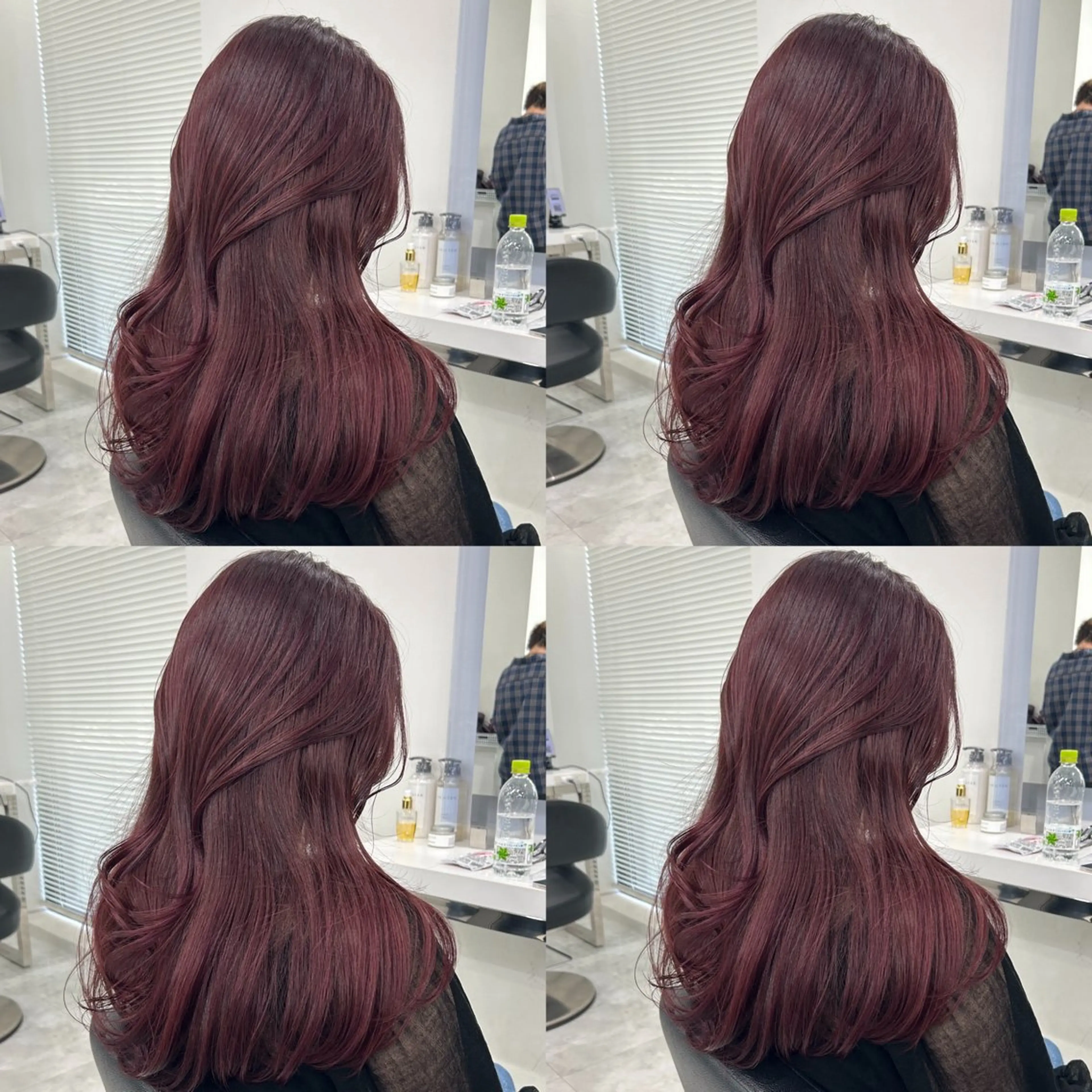 セミロング カラー ヘアカラー トリートメント ヘッドスパ ヘアセット 💖透け感ベージュ KOTA💖のヘアスタイル