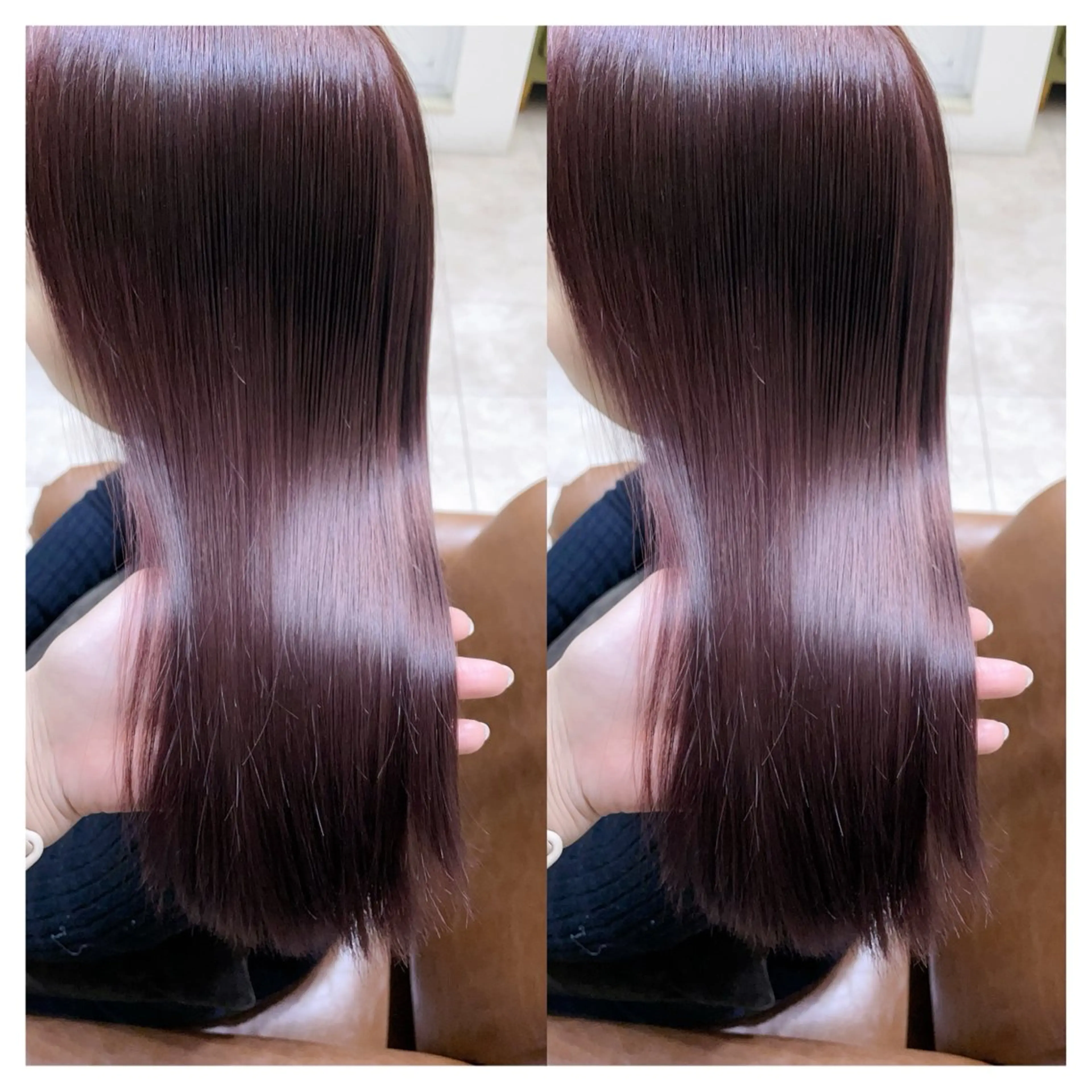 ミディアム カラー カット ヘアカラー トリートメント 村山 茉衣のヘアスタイル