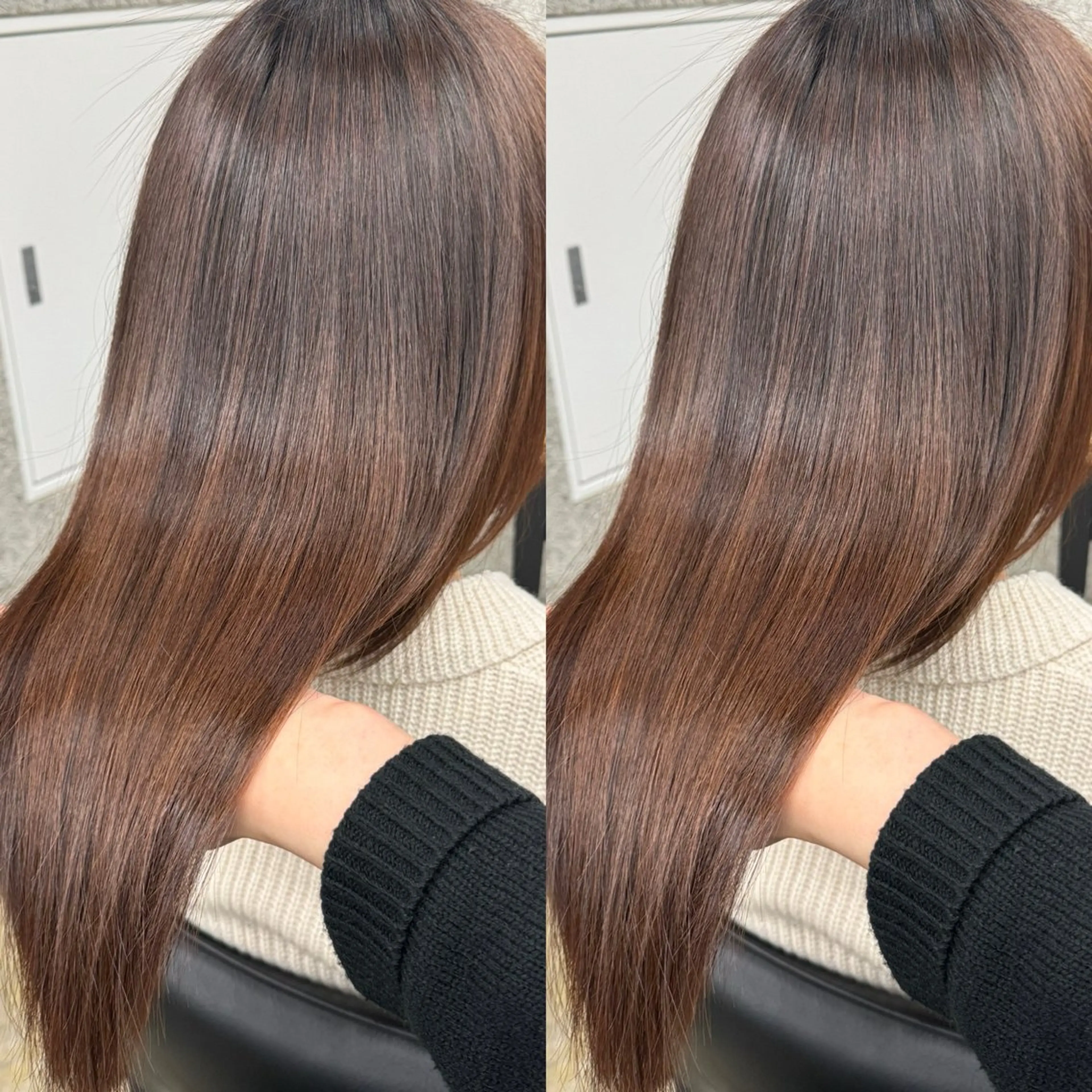 セミロング カット 縮毛矯正 トリートメント WERULE pivot cross店所属・髪質改善/岡崎 亮のヘアスタイル