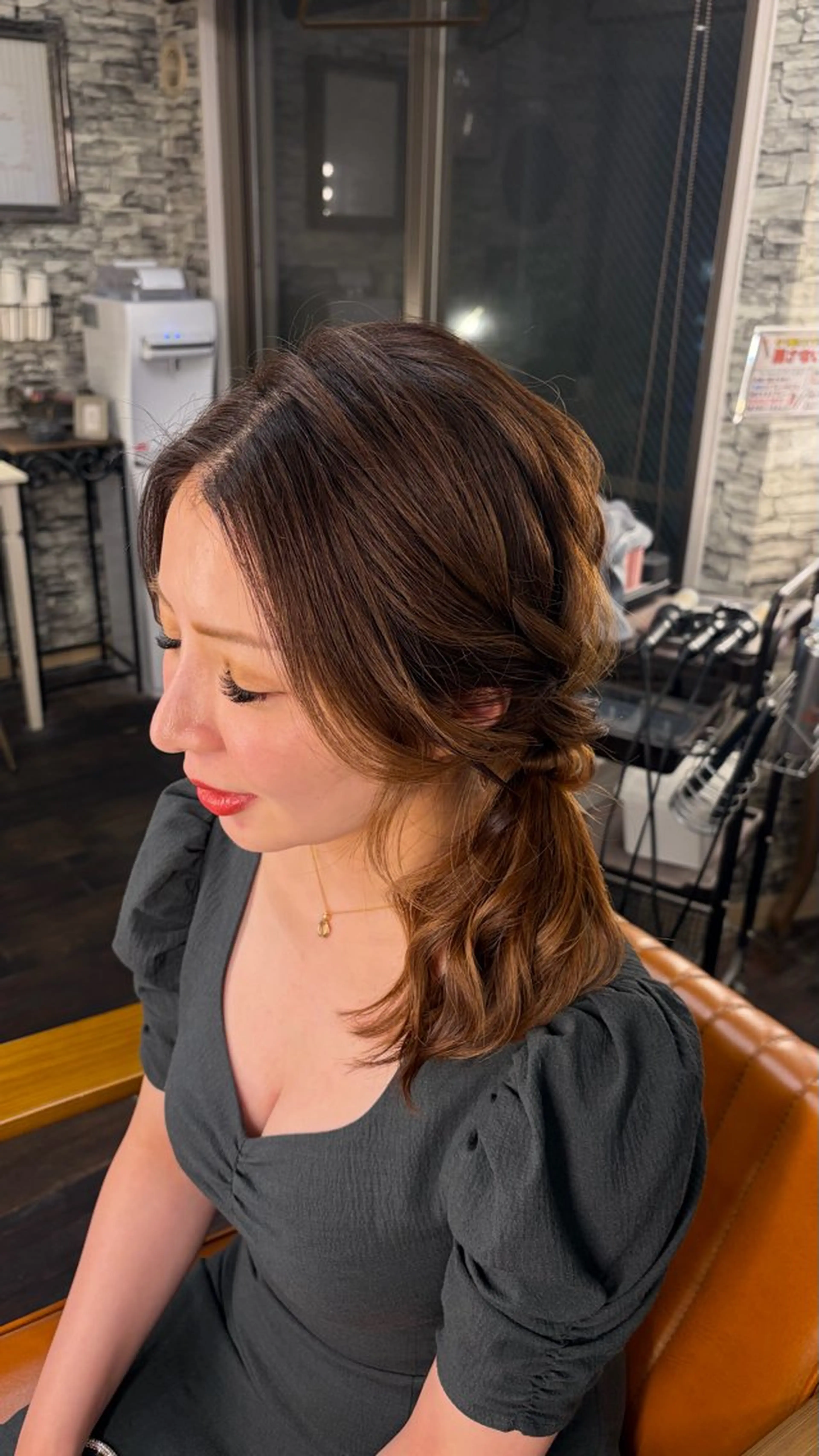 ミディアム ヘアアレンジ hair make  Lucciのヘアスタイル