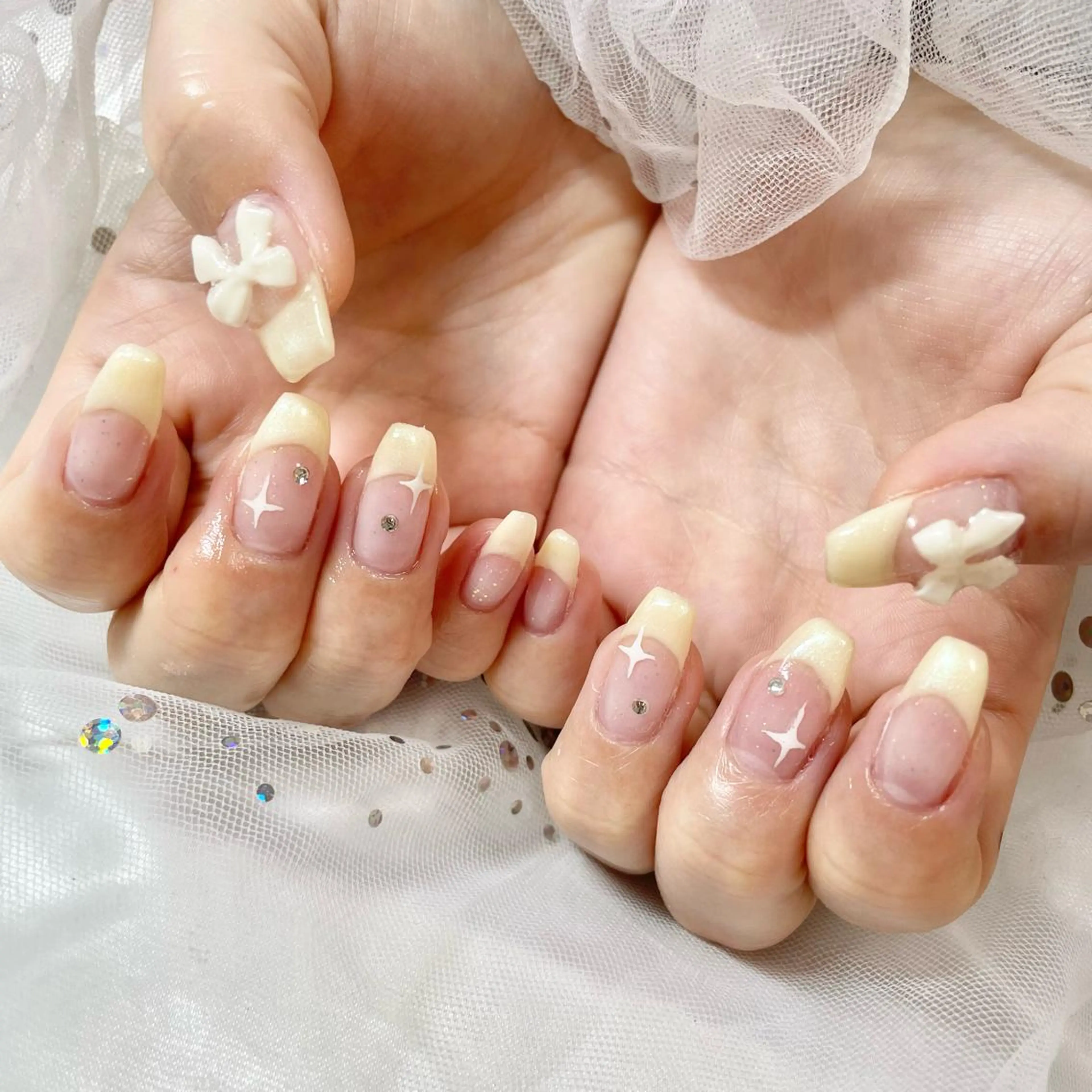 ネイル フレンチネイル 🎀AYAKO 🎀中韓ネイルのネイルデザイン