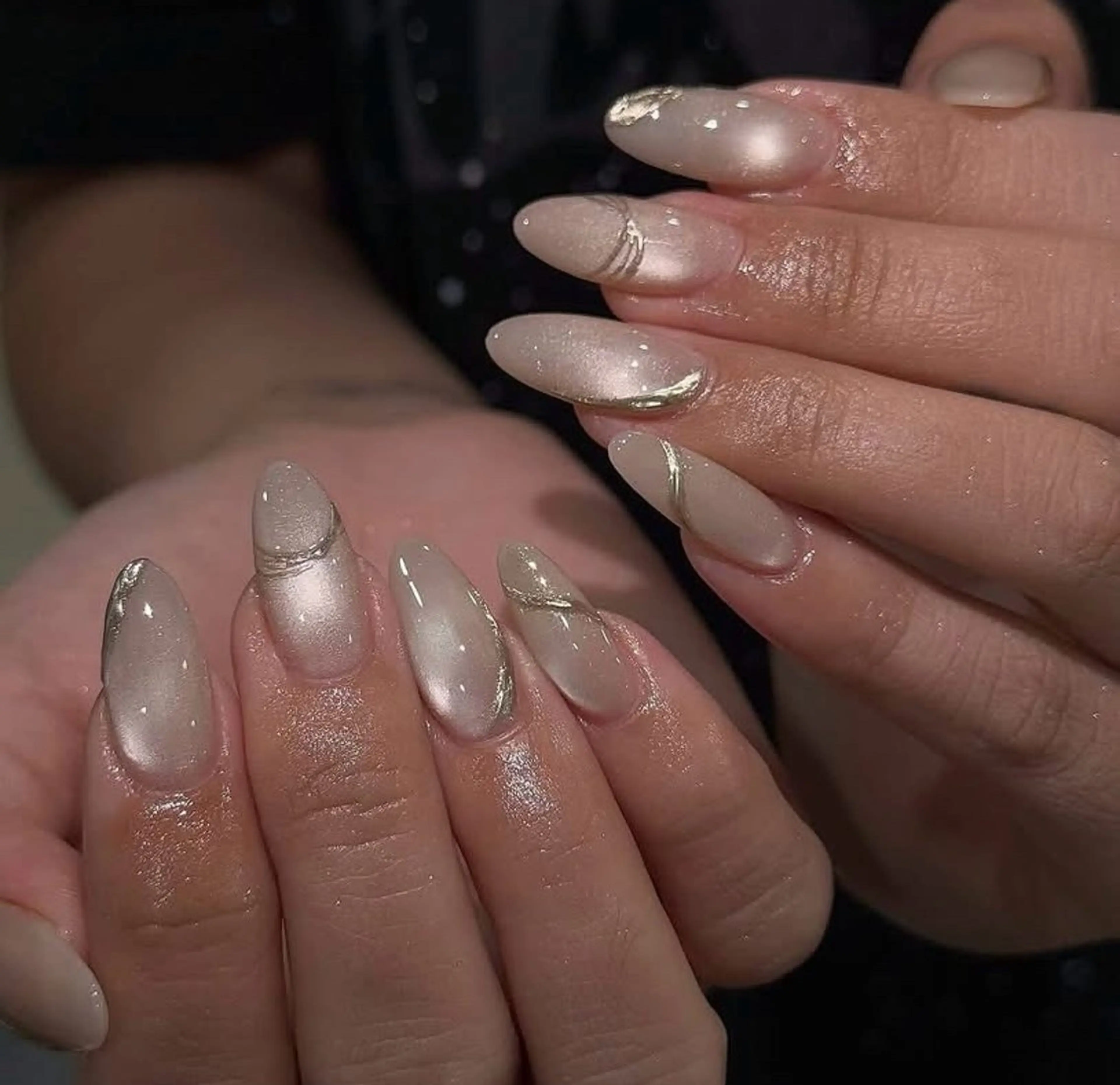 ネイル アートネイル 成人式 ジェルネイル ニュアンスネイル ネイルチップ Kora Nailのネイルデザイン