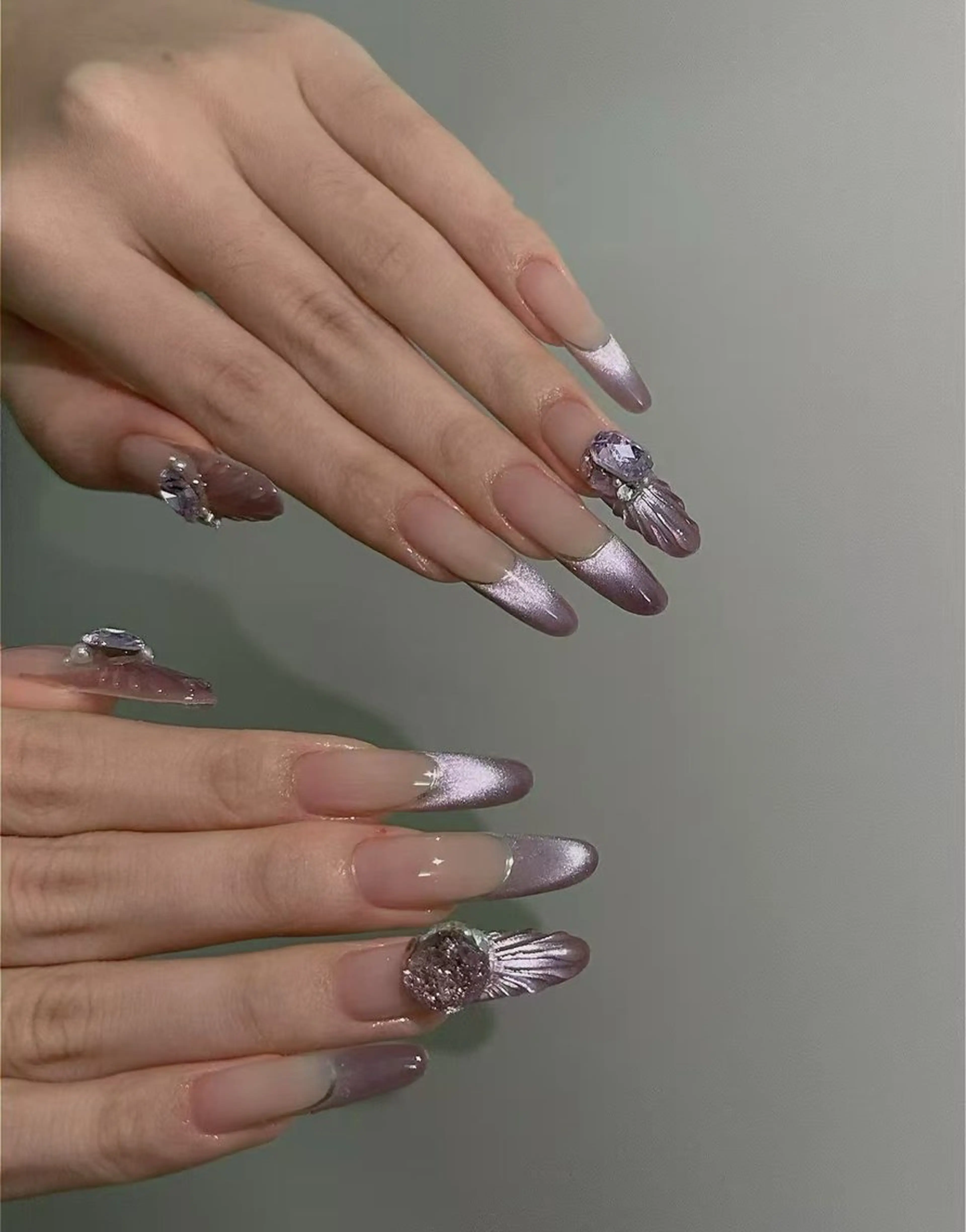 ネイル オーロラネイル フラワーネイル フットネイル フレンチネイル ジェルネイル ハンドネイル 相沢 さやかのネイルデザイン