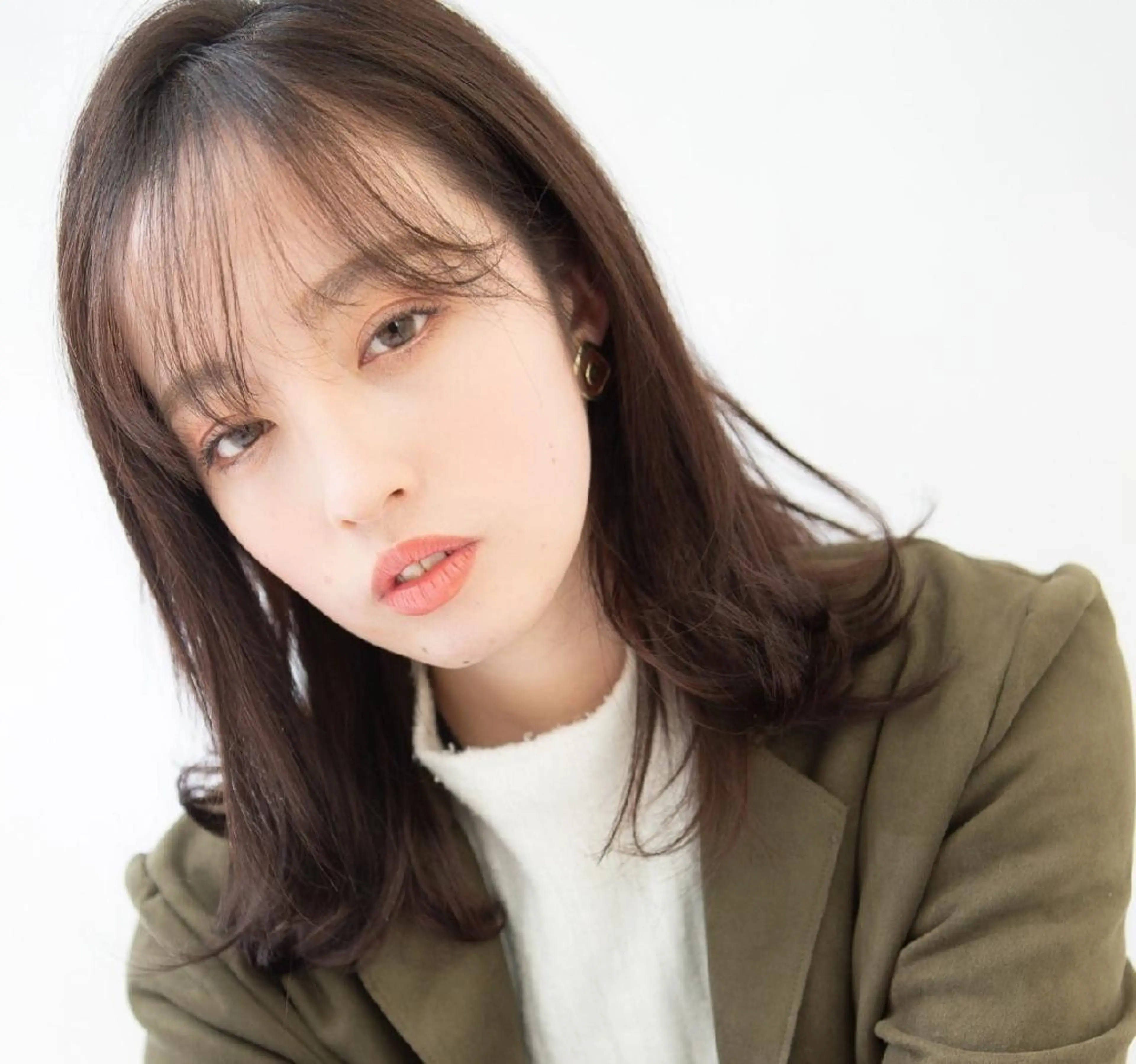 セミロング カラー 縮毛矯正 縮毛矯正 Stella Lux ステラ ルークスのヘアスタイル