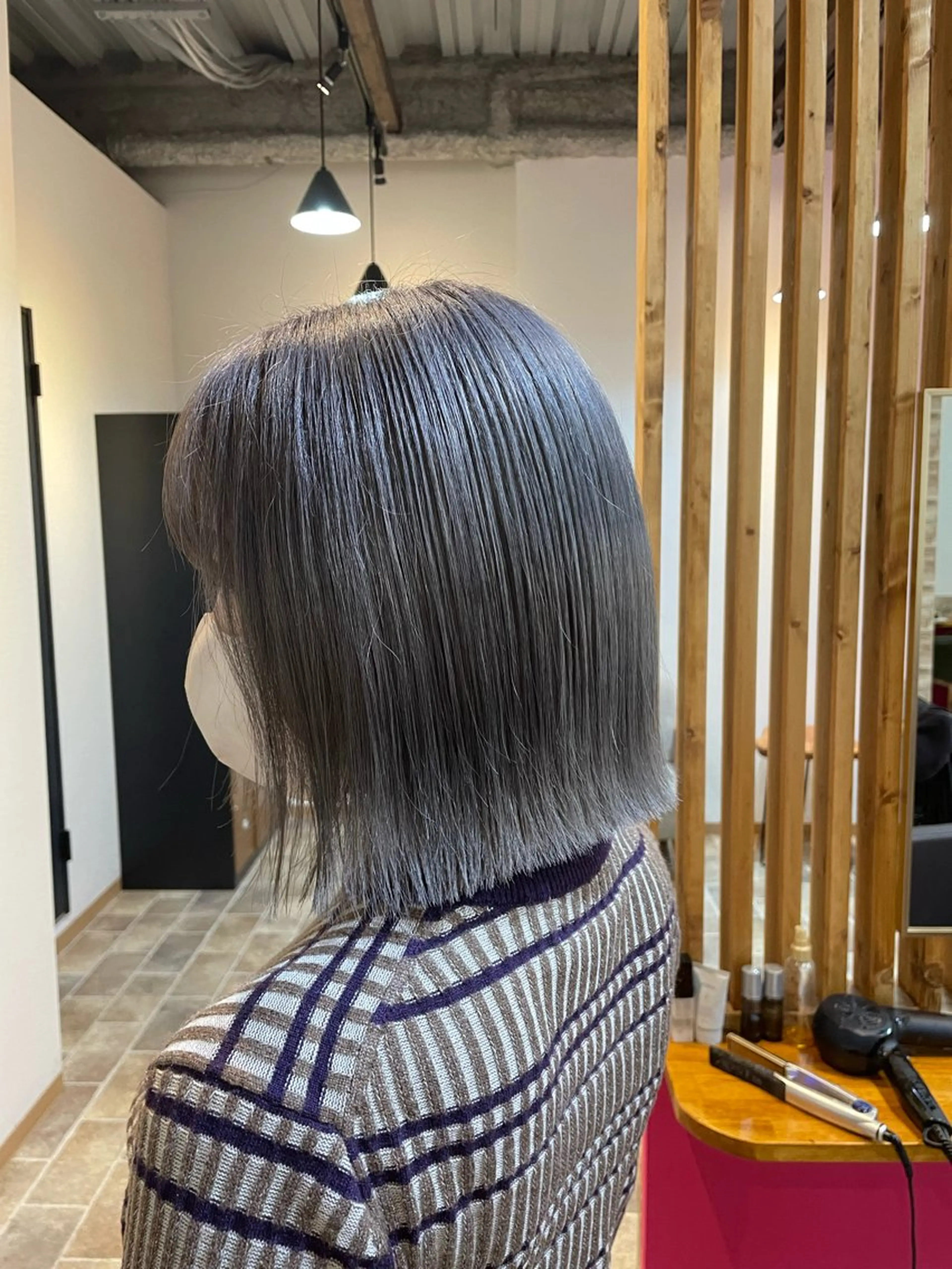 ミディアム カラー グレージュ ハイトーンカラー シルバー シルバーグレージュ ヘアカラー STAR RIVER所属・YUI/ ブリーチカラー🌷のヘアスタイル