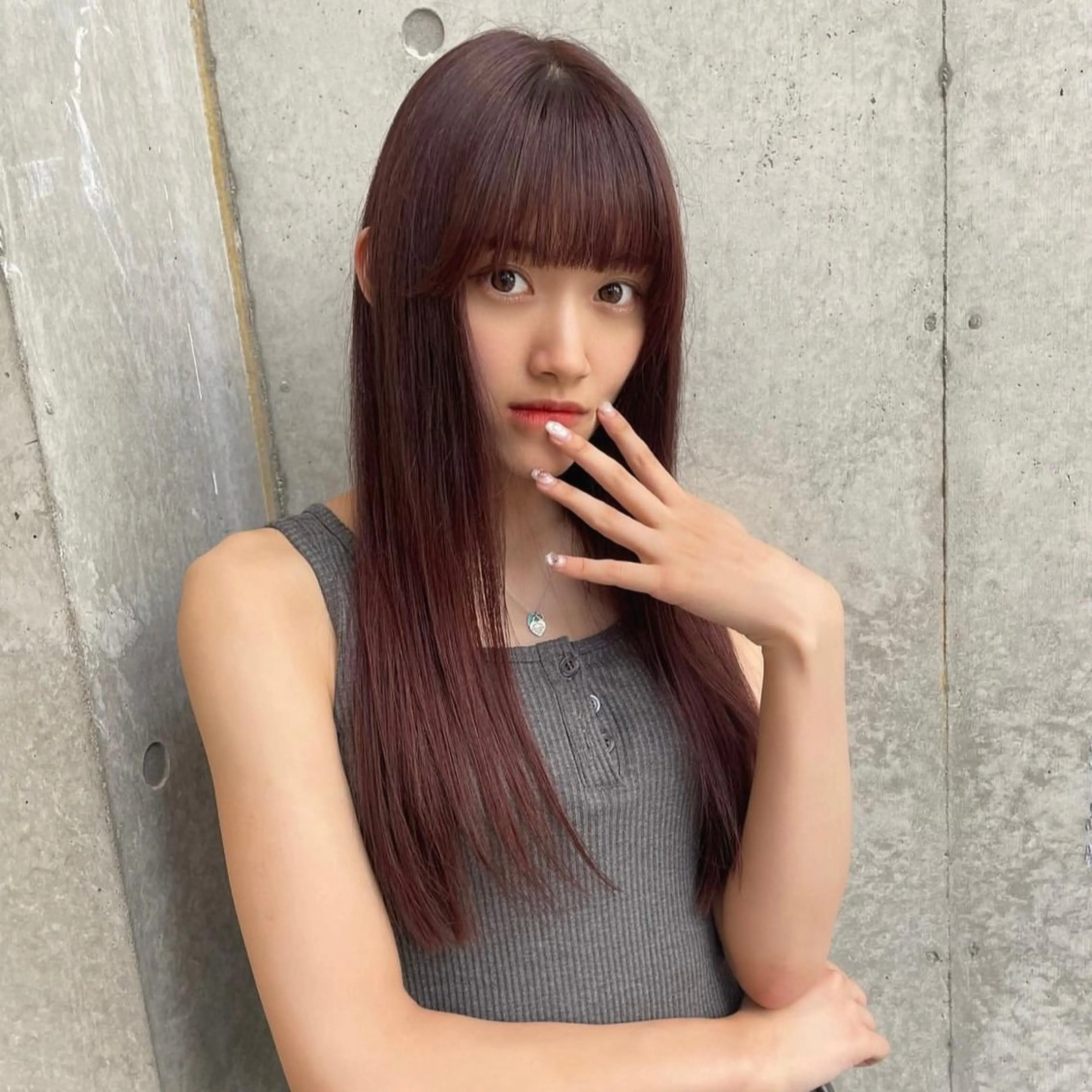 セミロング ヘアアレンジ ヘアカラー トリートメント ヘッドスパ Mizobe misakiのヘアスタイル