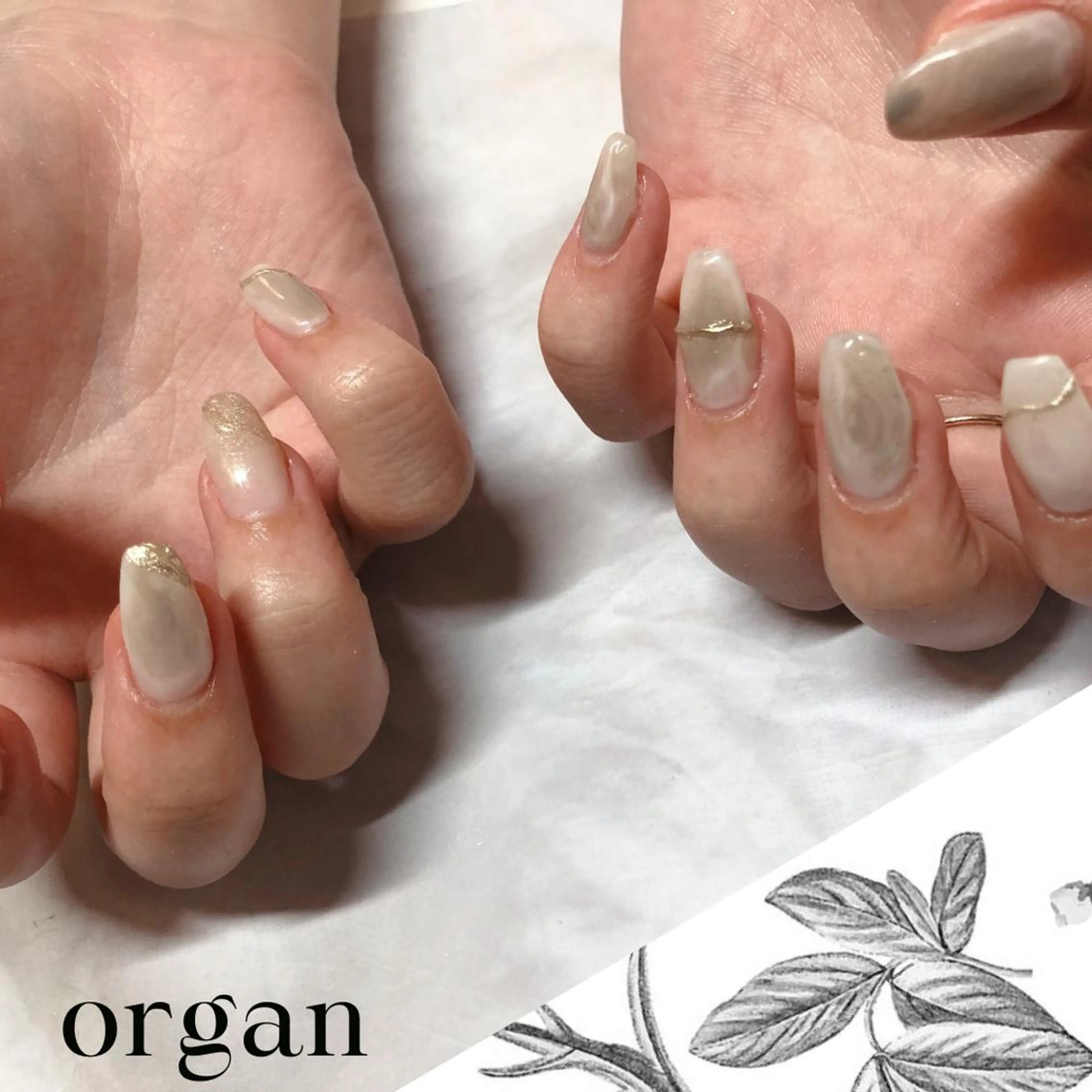 ネイル ニュアンスネイル 【ORGAN】 nailのネイルデザイン