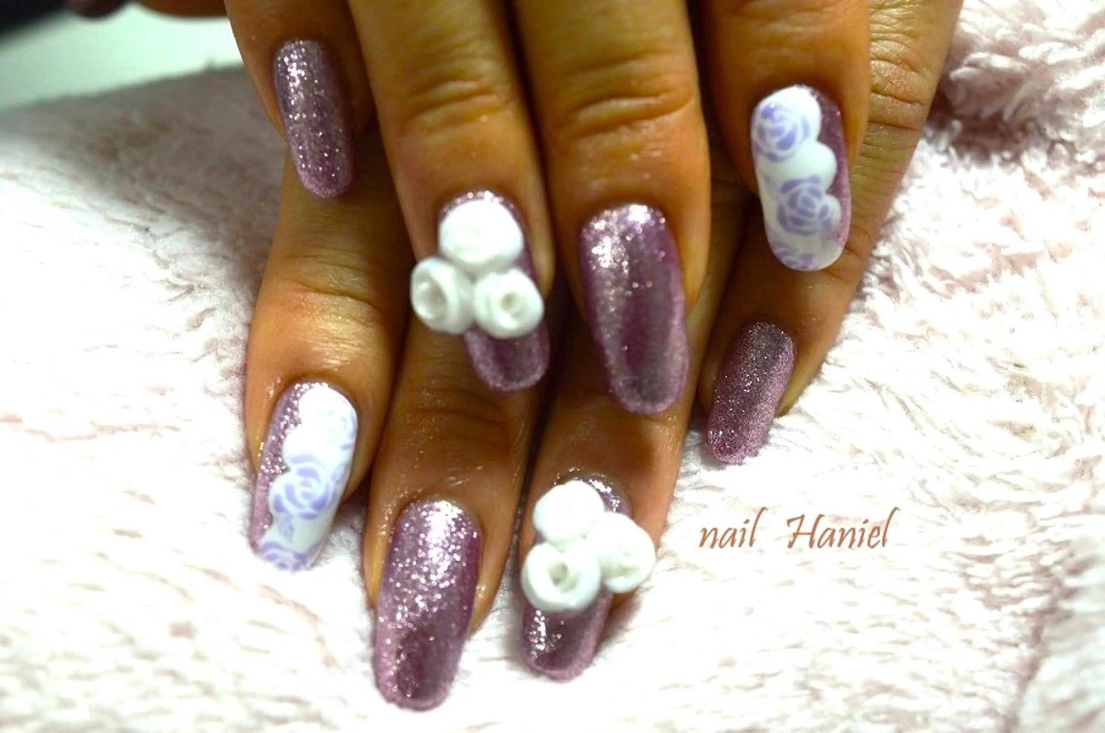 ネイル アートネイル 長さ出し ジェルネイル オフィスネイル パラジェル ハンドネイル nail Haniel所属・半蔵門サロンハニエル 魅神 ちよのネイルデザイン