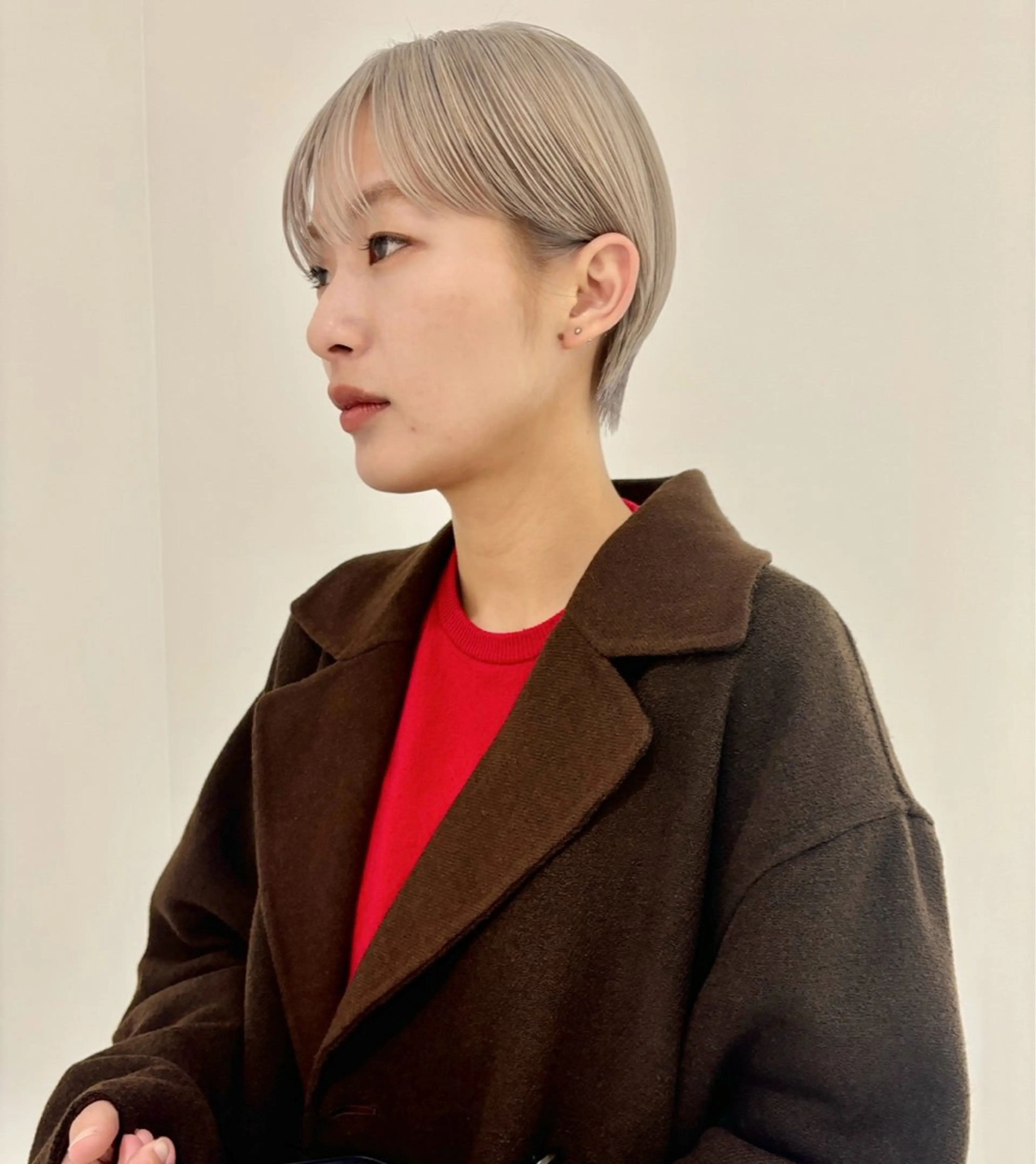 ショート カラー ブリーチ ブロンド カット ヘアカラー トリートメント 🌿ニュアンスパーマ /ショート淳平のヘアスタイル