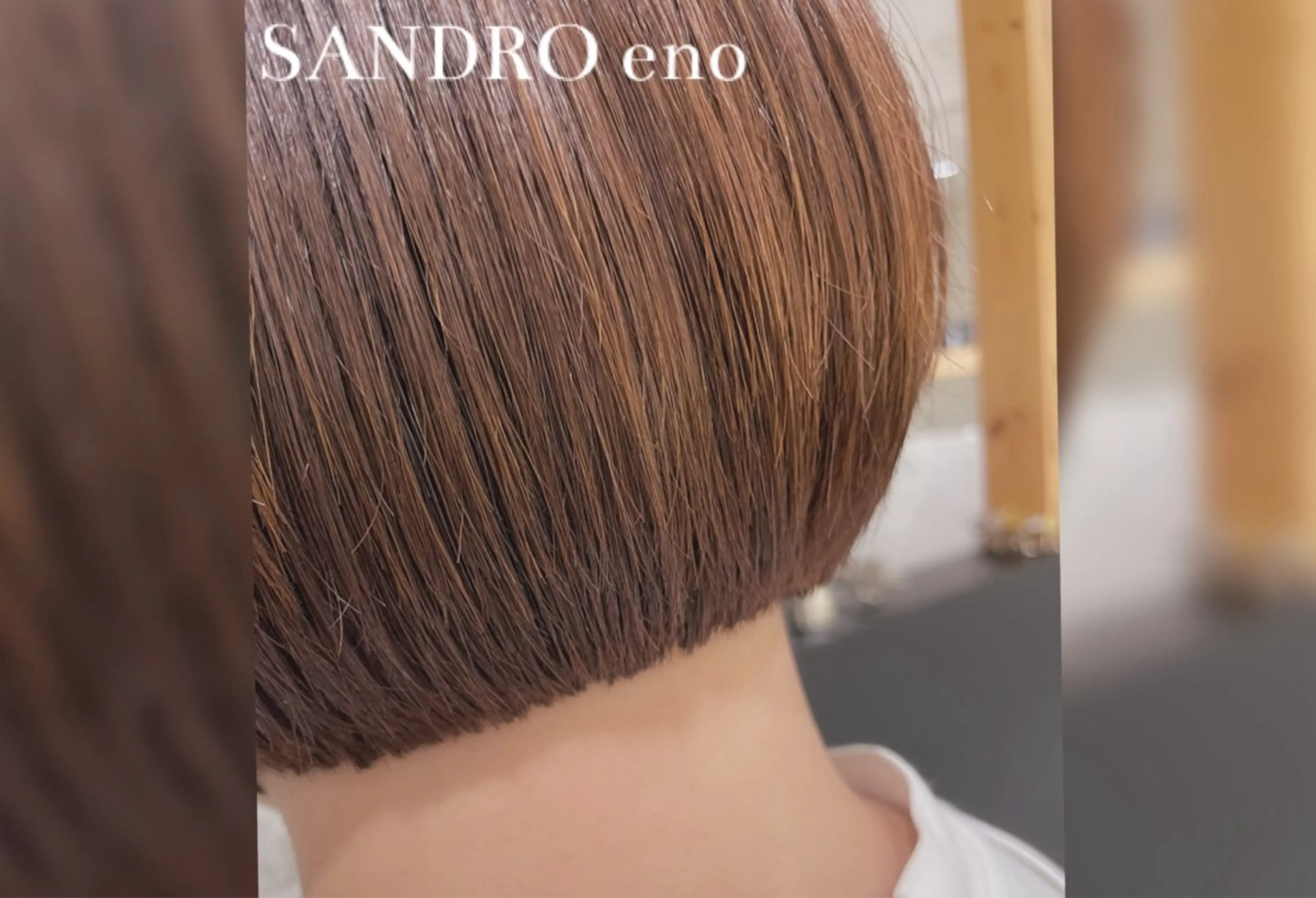 ショート カラー ボブ カット SANDRO所属・SANDRO eno☺︎のヘアスタイル