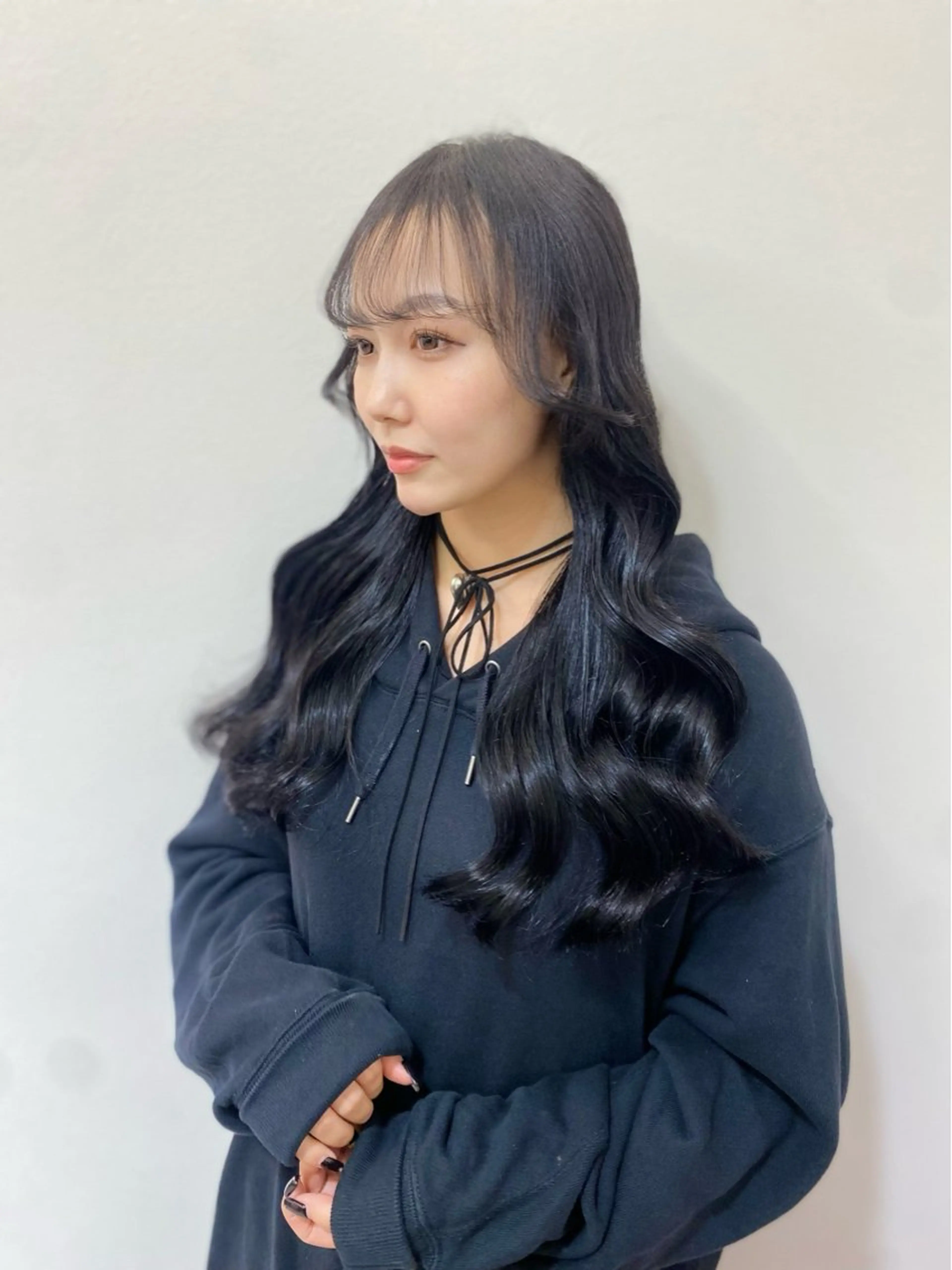 ロング カット ヘアカラー トリートメント 髪質改善韓国レイヤー SHIORI🦋のヘアスタイル