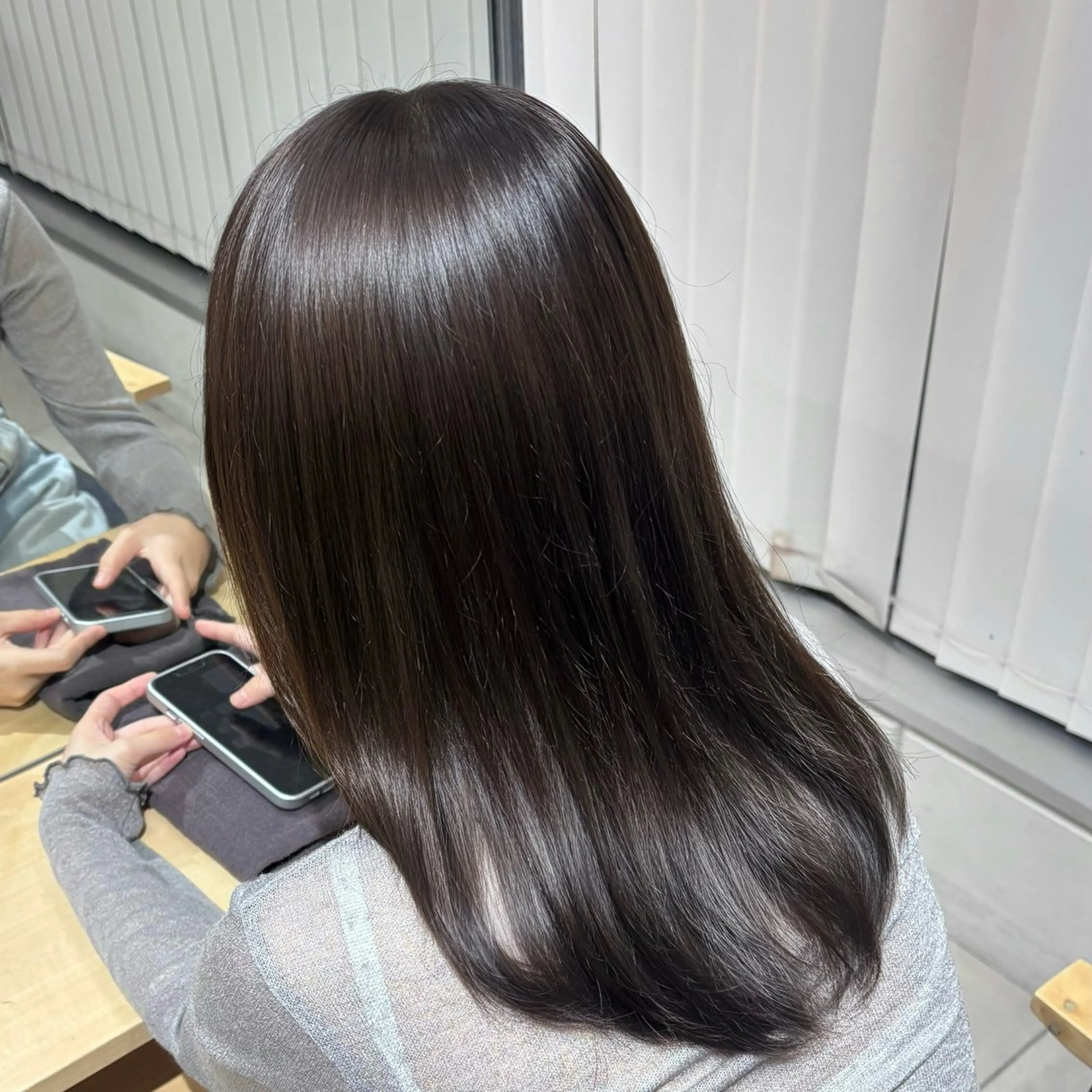 カラー ヘアカラー トリートメント ヘッドスパ ヘアセット 透明感/グレージュ /るな🪽のヘアスタイル