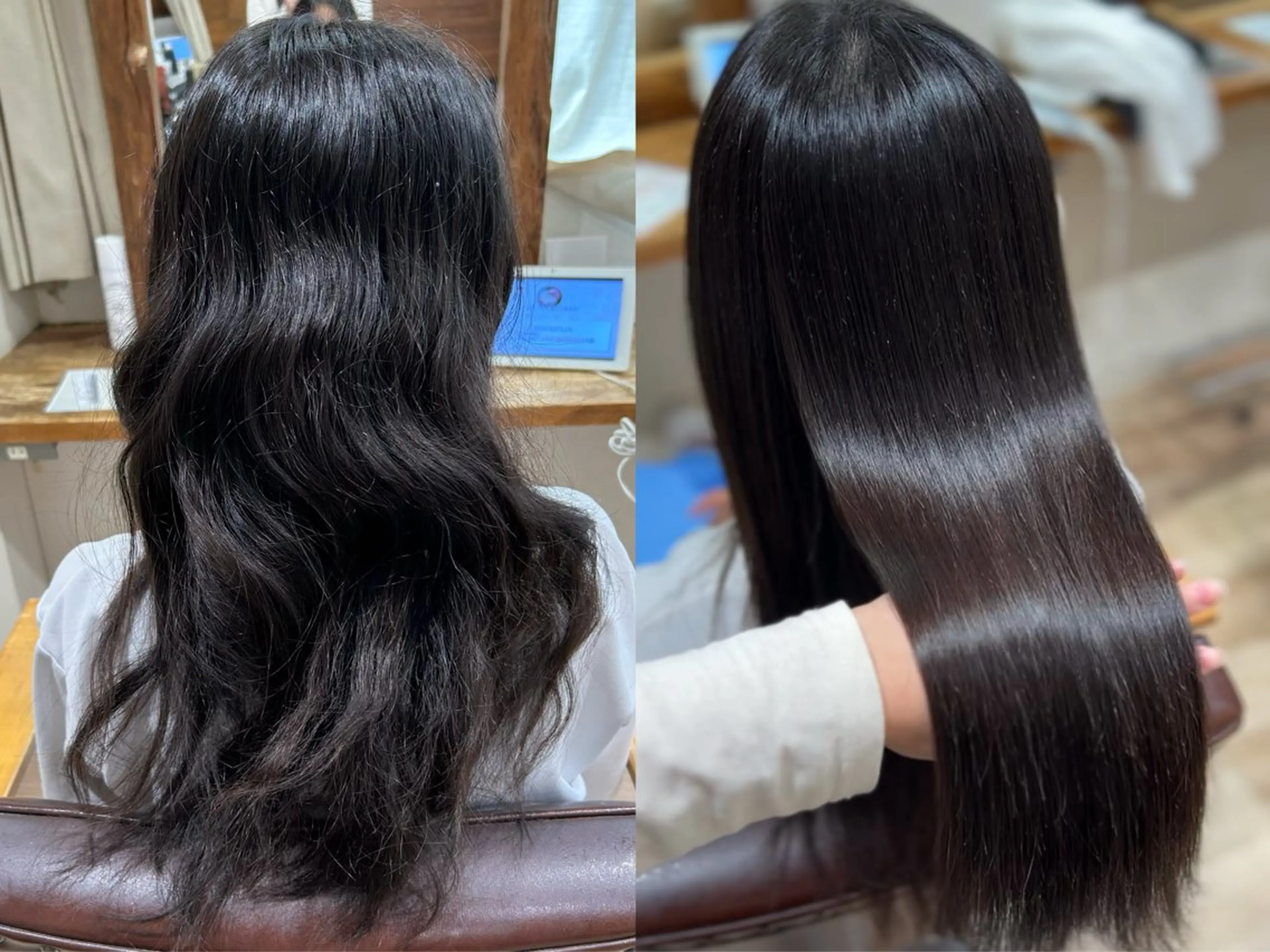 ロング 縮毛矯正 酸性ストレート 縮毛矯正 マツエク・m en's・ﾋｶﾙ🎀のヘアスタイル