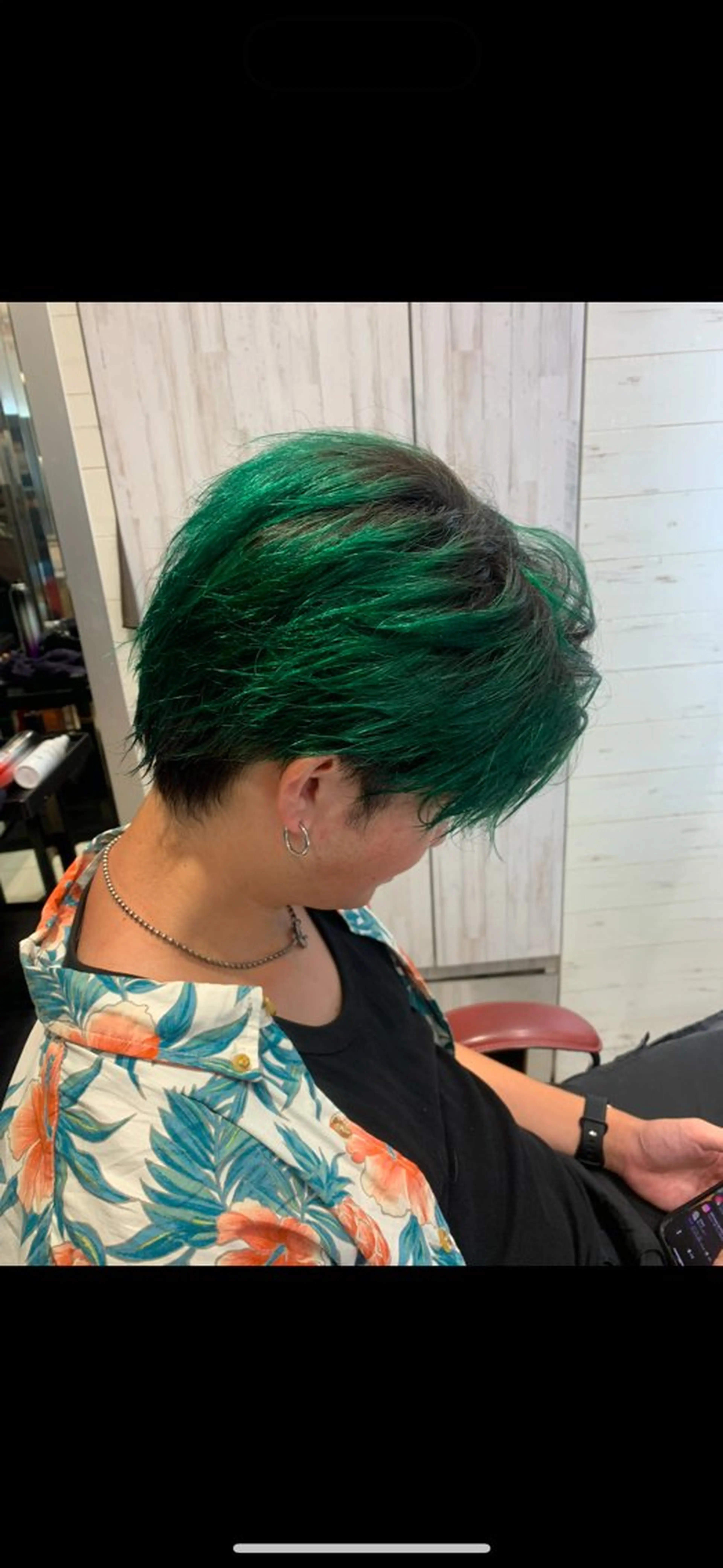 ショート メンズ カット ヘアカラー トリートメント EARTH 寺本尚生のヘアスタイル