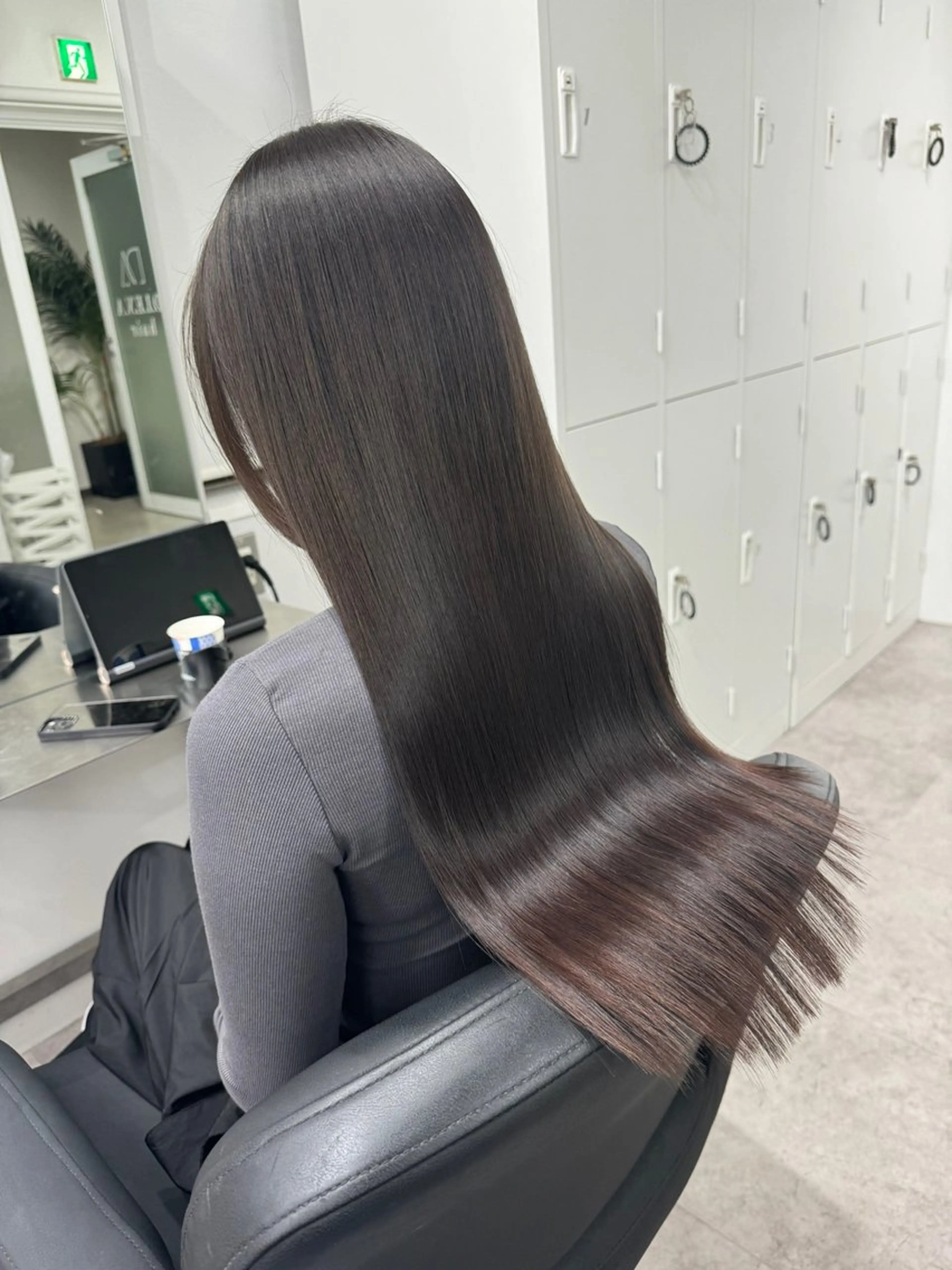 ロング カラー カット トリートメント 🎀盛れる顔周り×レ イヤー×透明感/米田のヘアスタイル