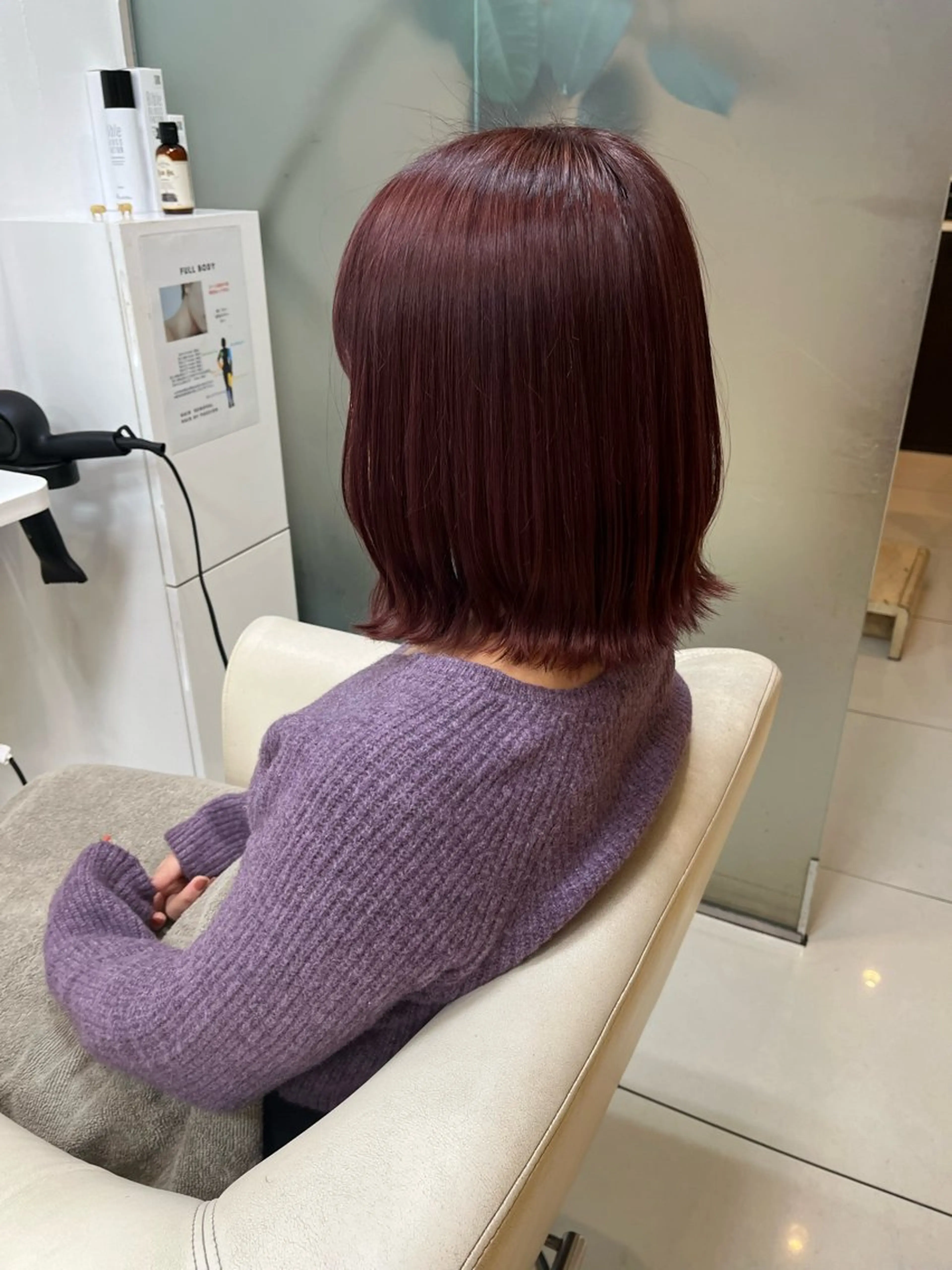 ミディアム カラー ピンクカラー ヘアケアベースウィズ所属・柳川 玲也のヘアスタイル