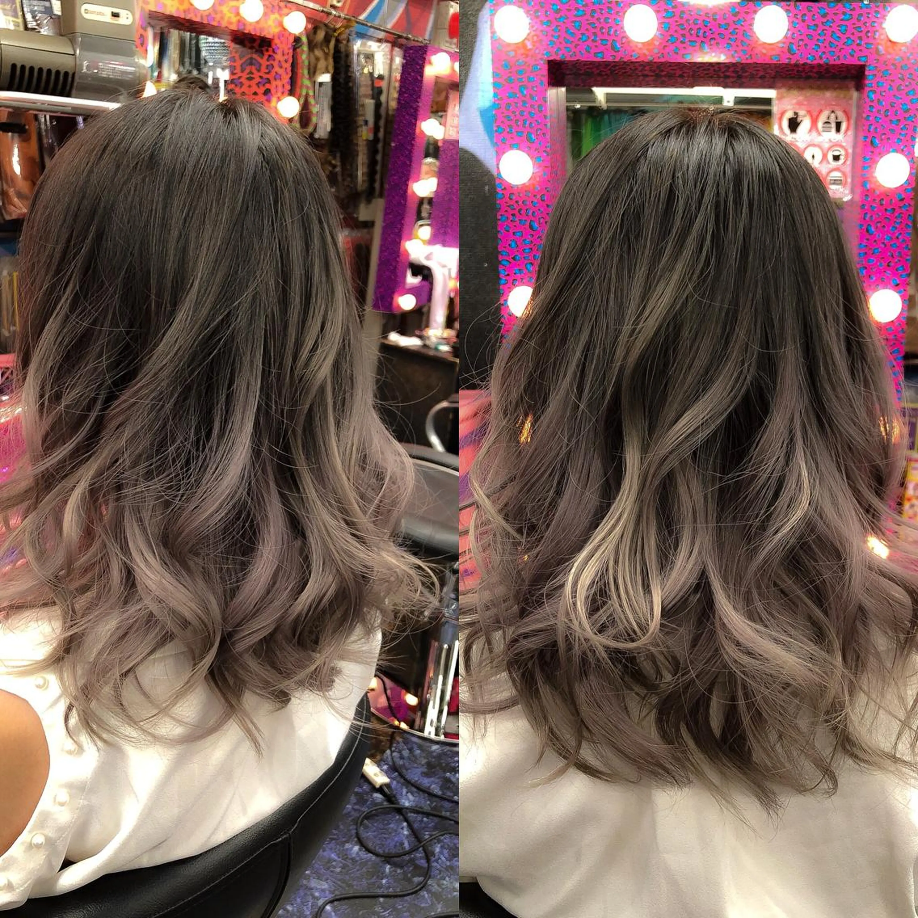 ミディアム カラー ブリーチ 透明感カラー ヘアカラー 今泉 周のヘアスタイル