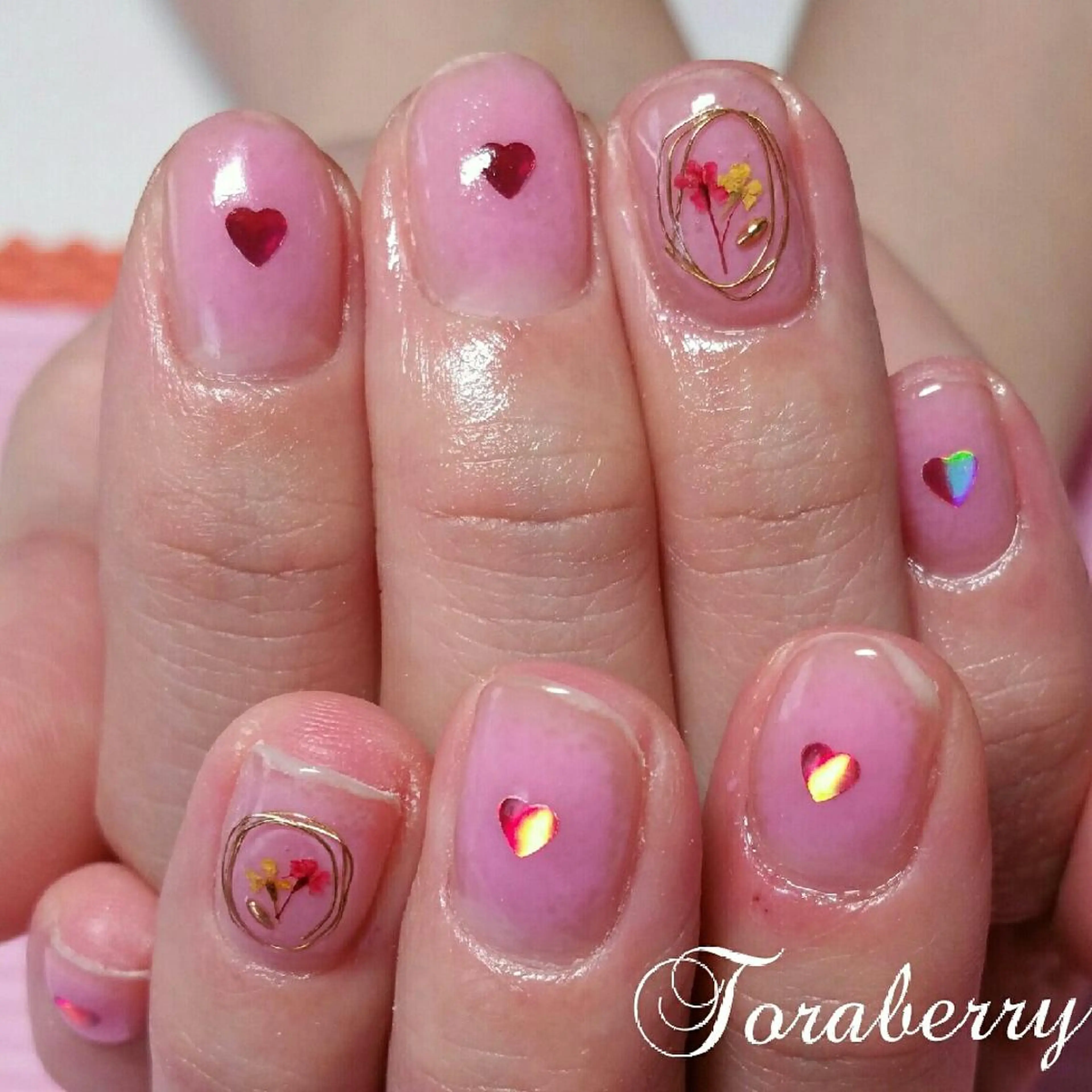 ネイル チークネイル 持ち込み ネイリスト なつみのネイルデザイン