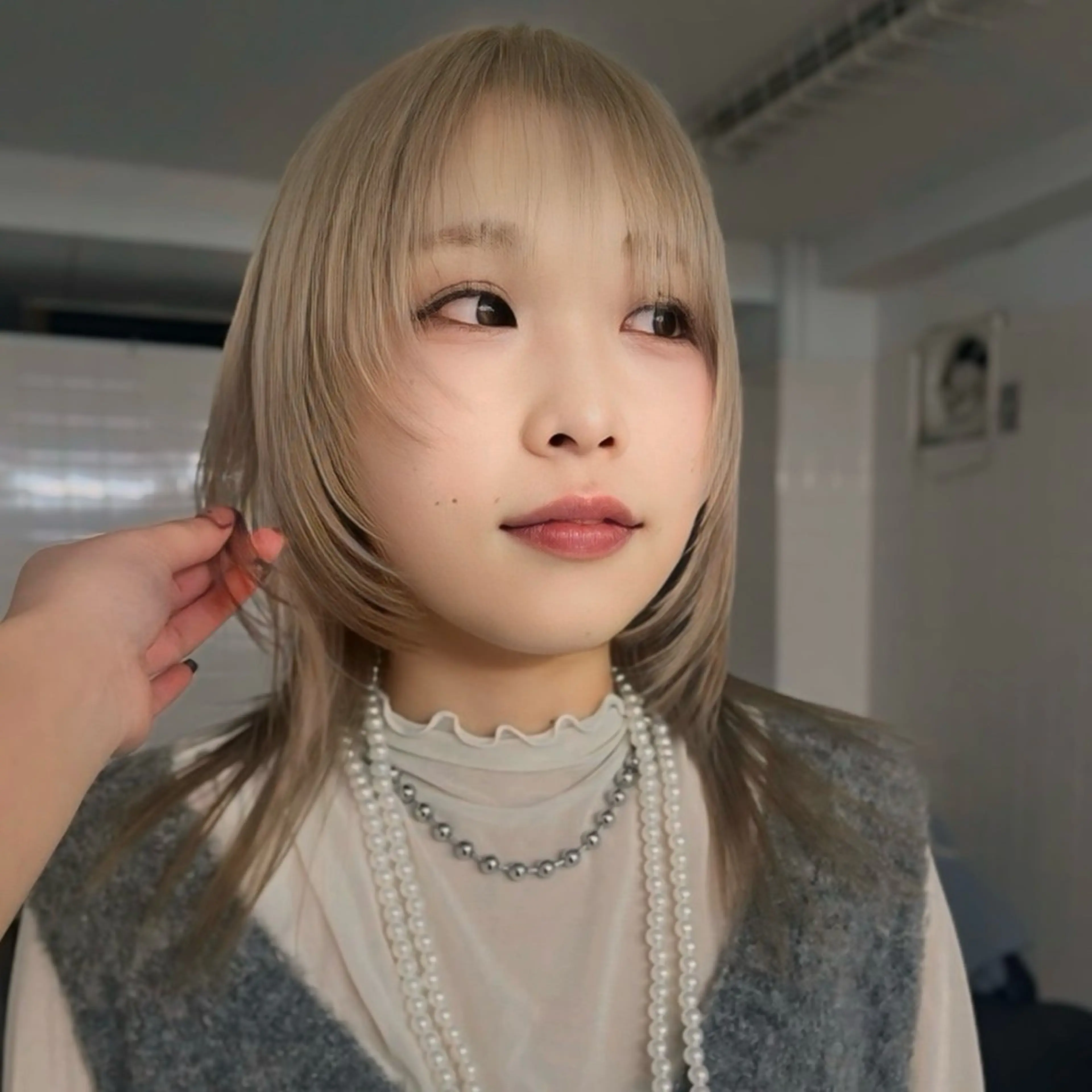セミロング カラー ヘアカラー 丹 tan所属・Saaya/レイヤー /ケアブリーチのヘアスタイル
