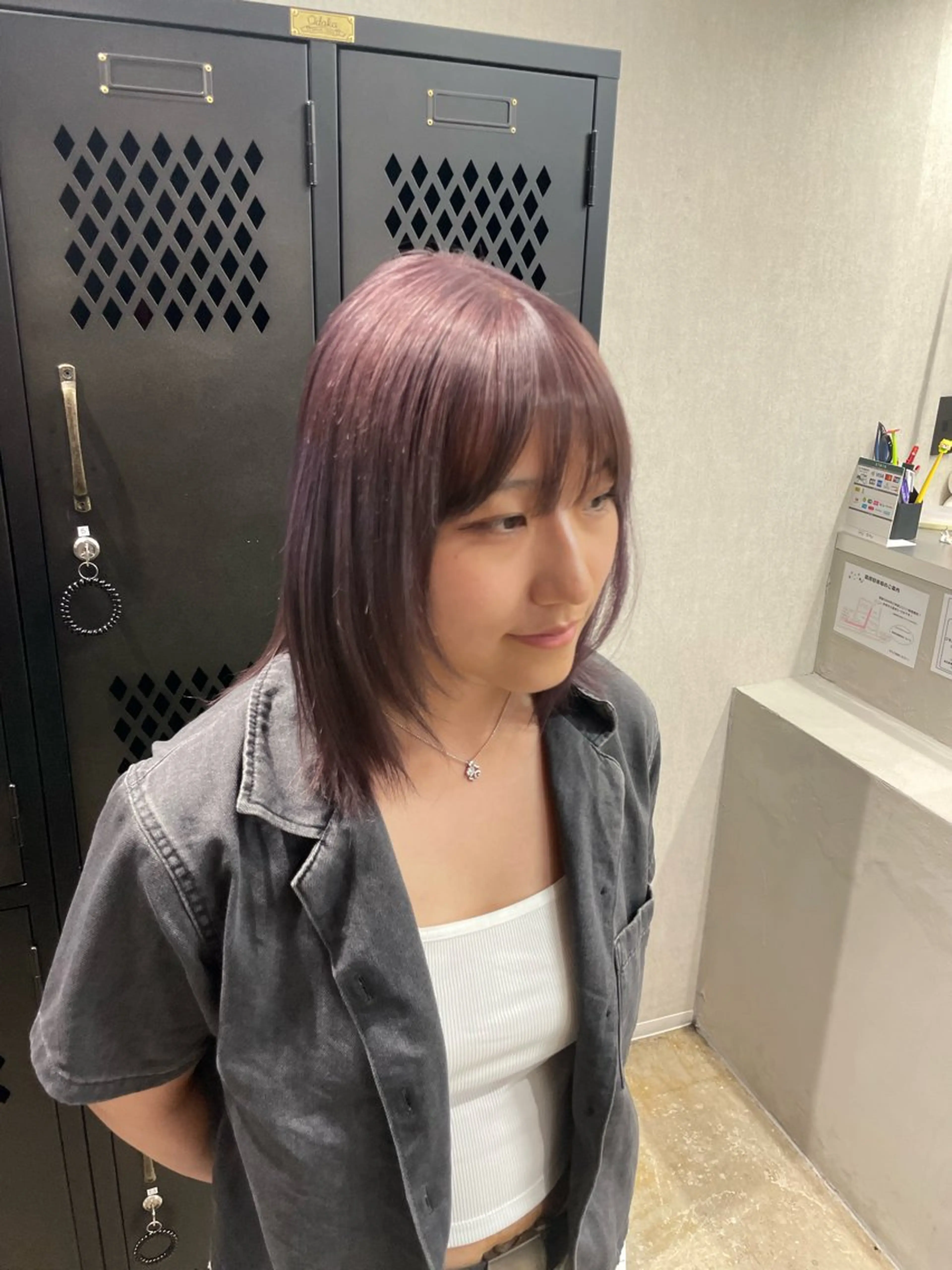 ミディアム カラー ラベンダーカラー ヘアカラー ブレンバイドット所属・ニュアンスカラー/ 🫧レミ(坊主)のヘアスタイル