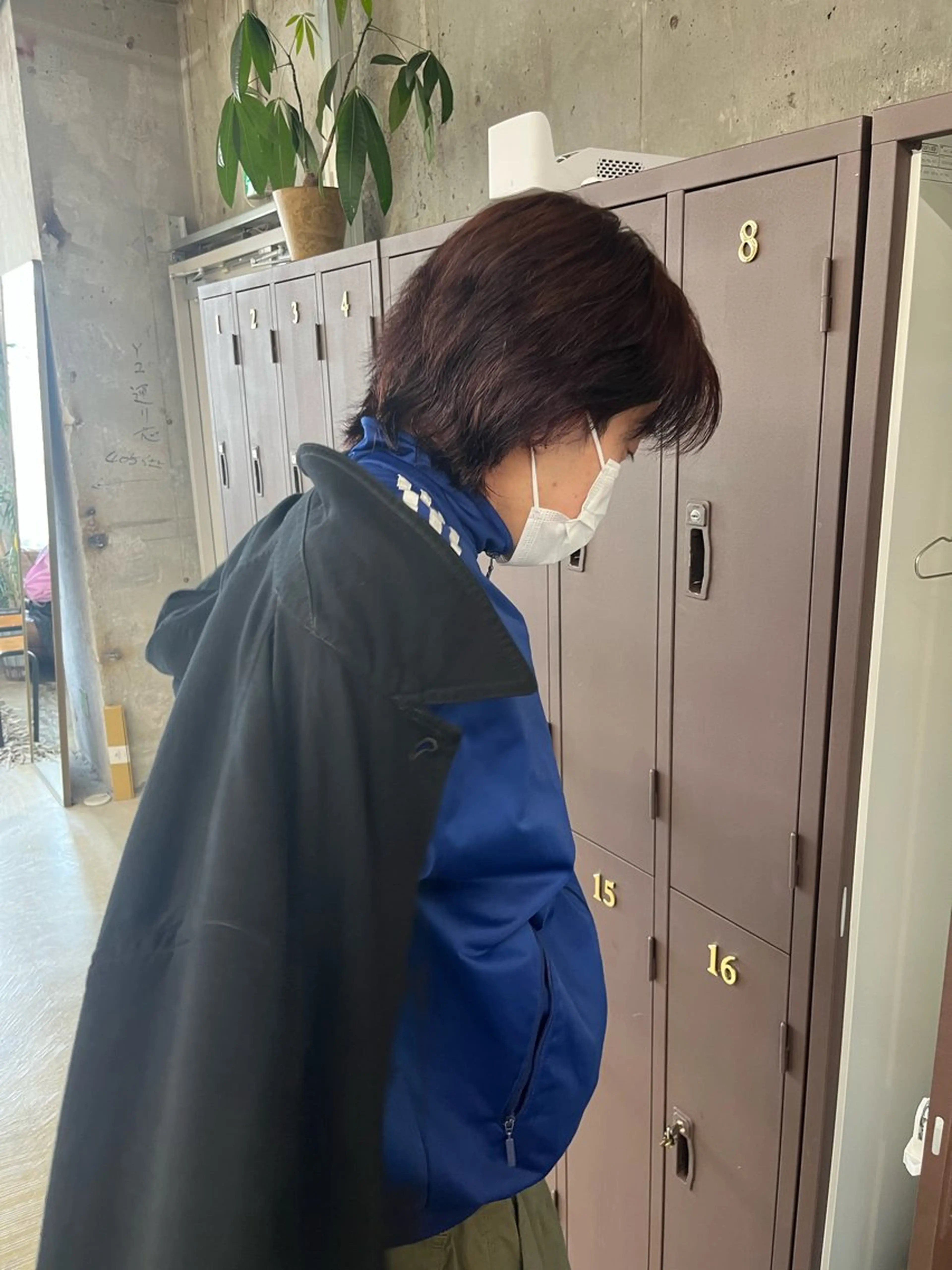 ショート カラー メンズ ボルドーカラー ナガノリノ /ボブ/ ベージュ/暖色のヘアスタイル