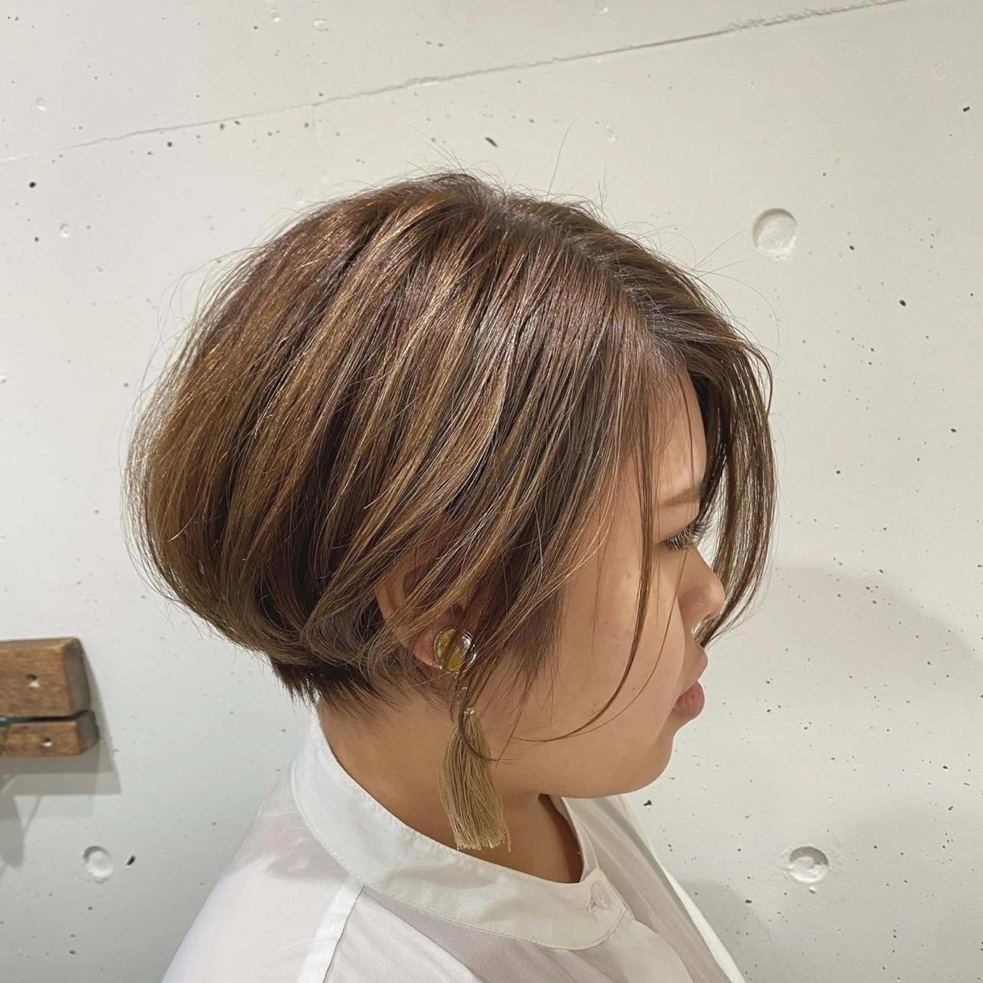 ショート カラー 顔周りカット 似合わせカット ショートヘア カット ヘアカラー トリートメント STUDIO 4H所属・小山功陽 /メンズスタイルのヘアスタイル