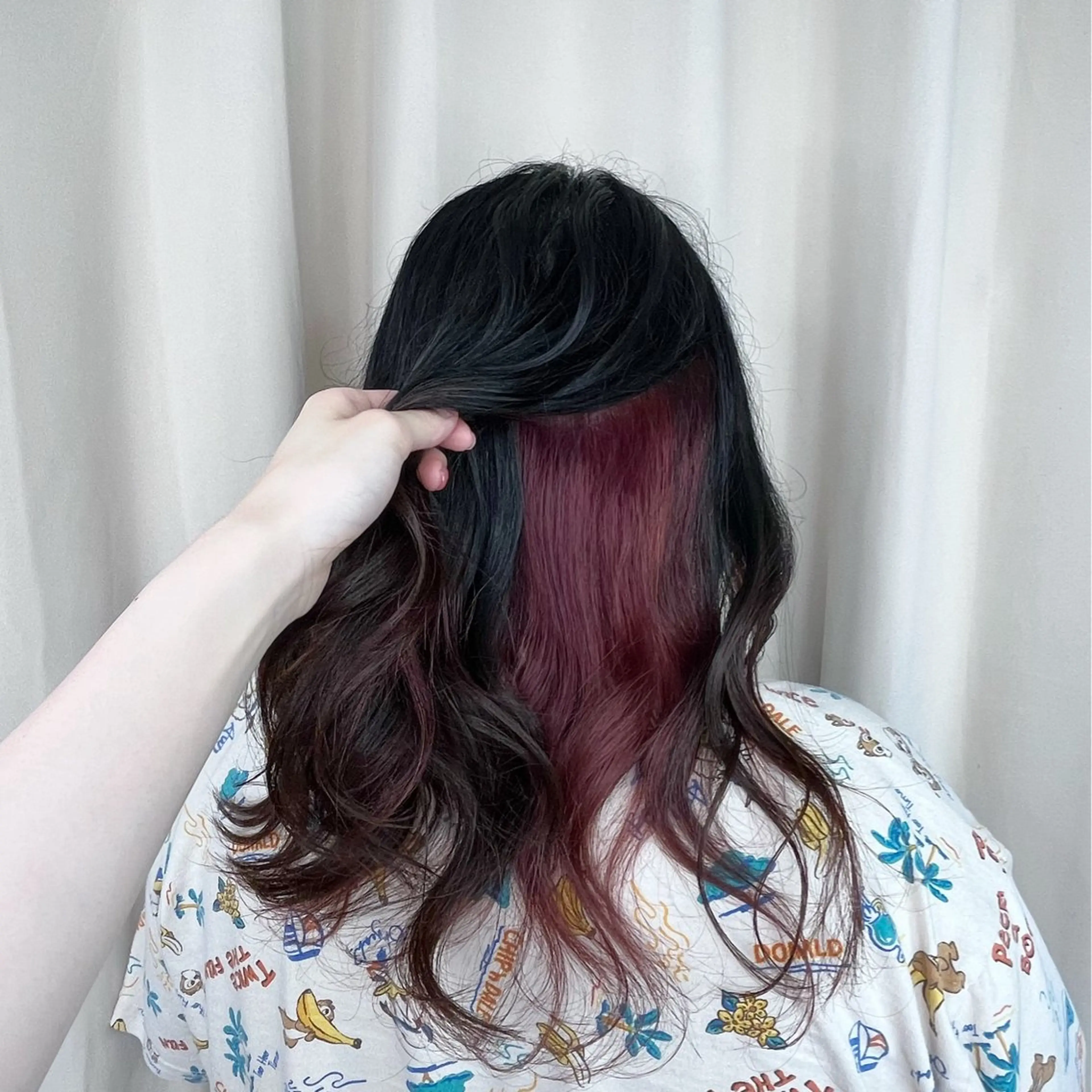 セミロング ヘアカラー トリートメント かなざわ みかのヘアスタイル