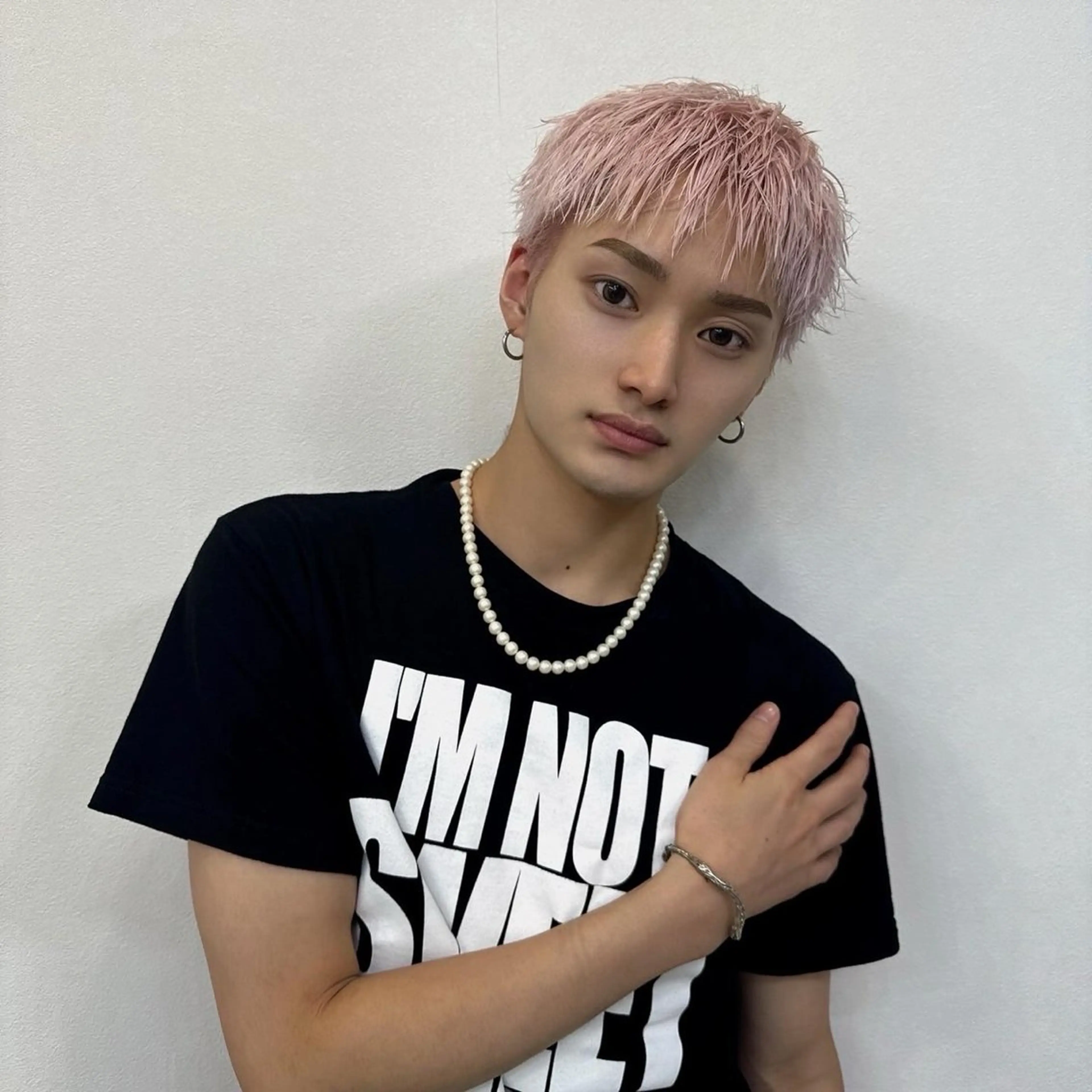 メンズ ヘアカラー Ｗｉｓｔｅｌｌ新宿所属・🩵たくみハイトーン .エクステ🩵のヘアスタイル