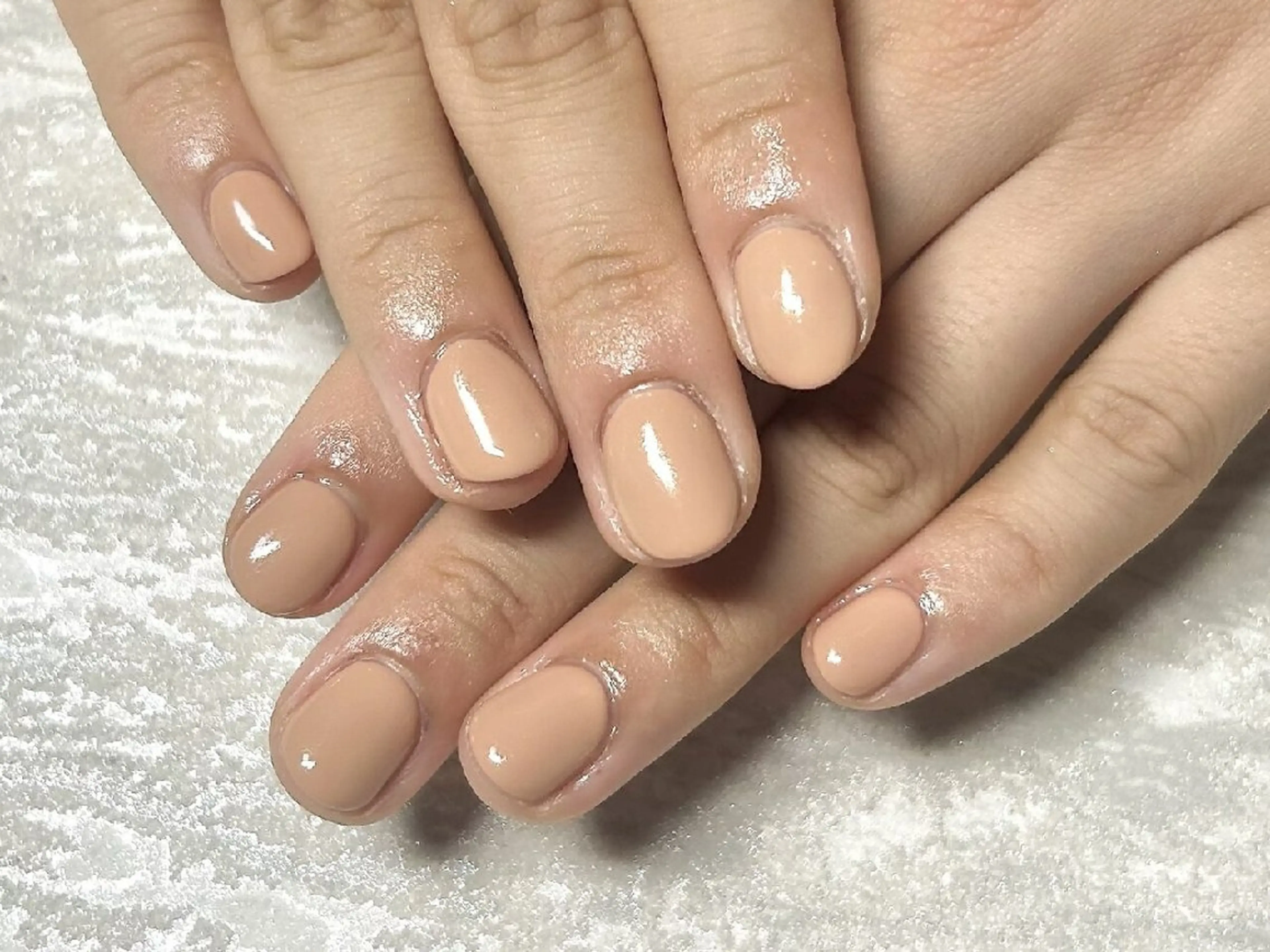 ネイル 韓国ネイル マグネットネイル ワンカラーネイル ピンク リボン ハンドネイル JULIE NAILのネイルデザイン