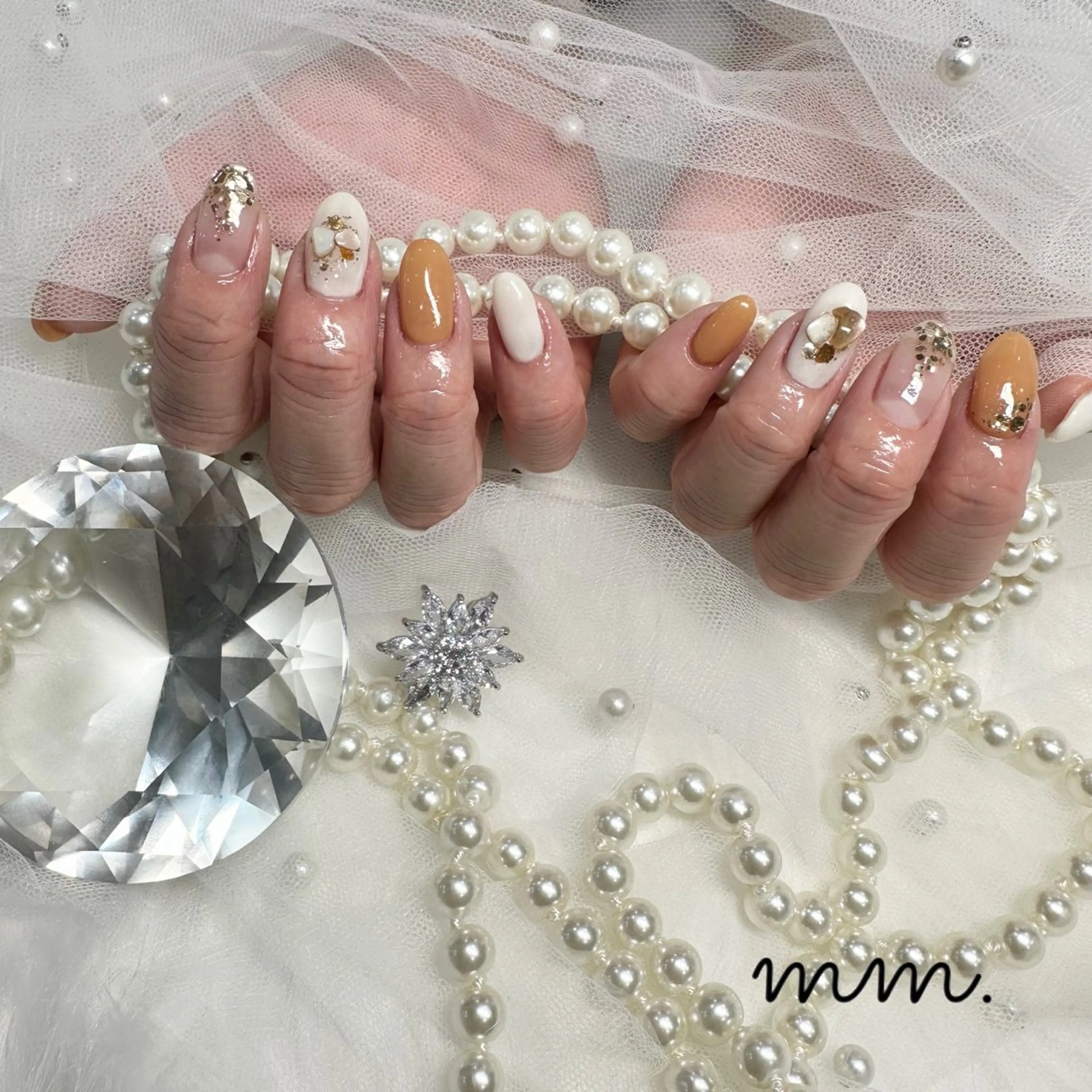 ネイル ハンドネイル 🩷🩵mm.大宮 Riyo🧸🩵🩷のネイルデザイン