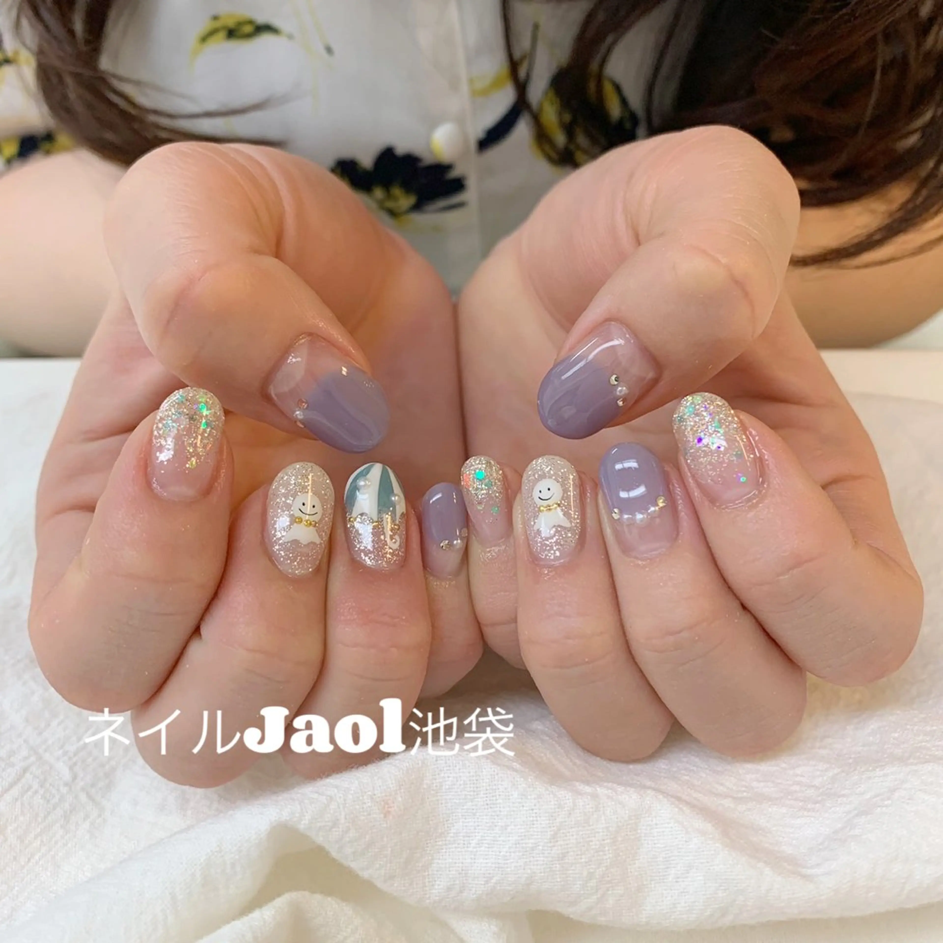 ミディアム ハンドネイル nail jaol池袋店所属・ネイルJaol 池袋のネイルデザイン