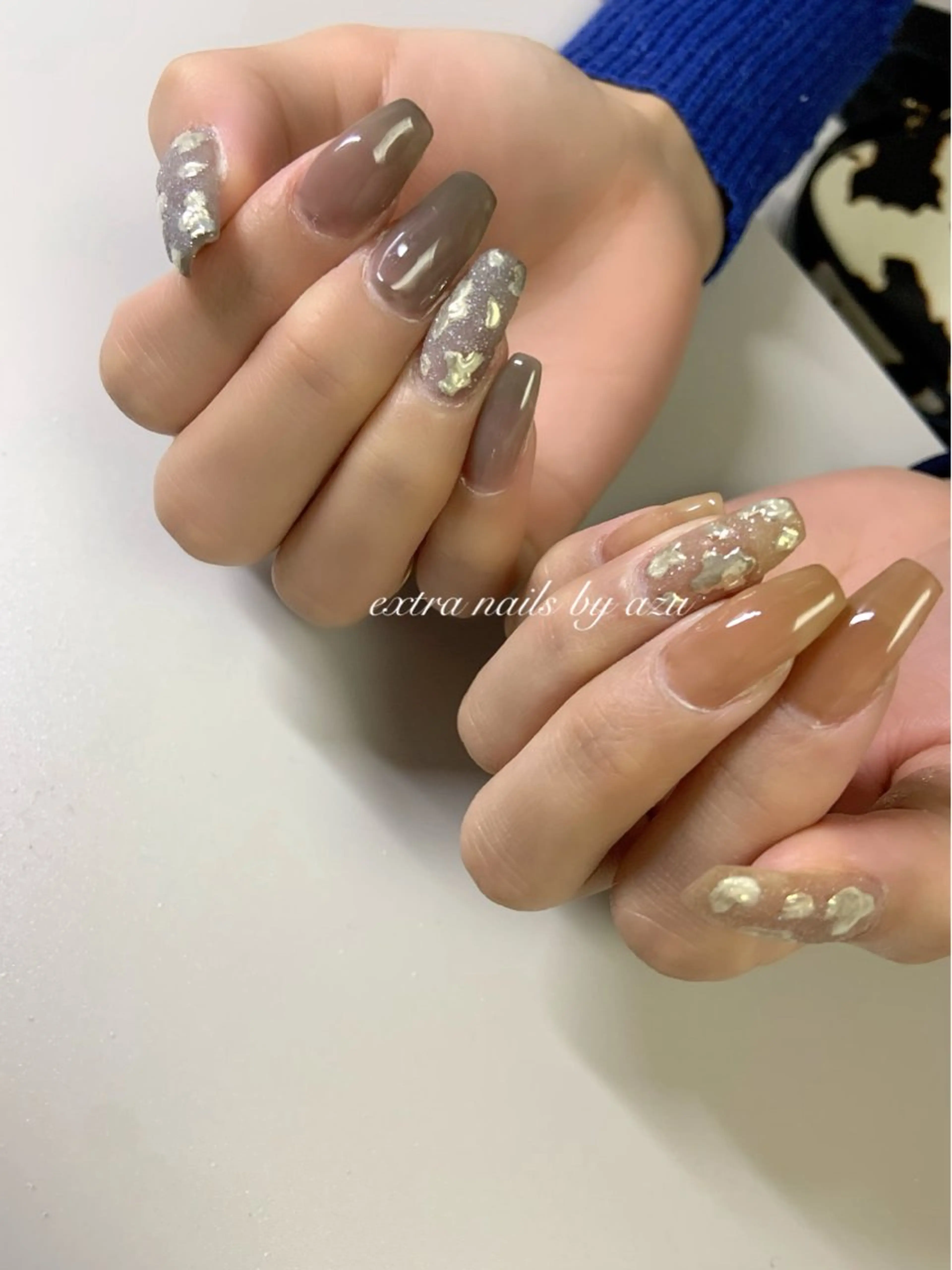 ネイル ハンドネイル extranails /wax　azuのネイルデザイン
