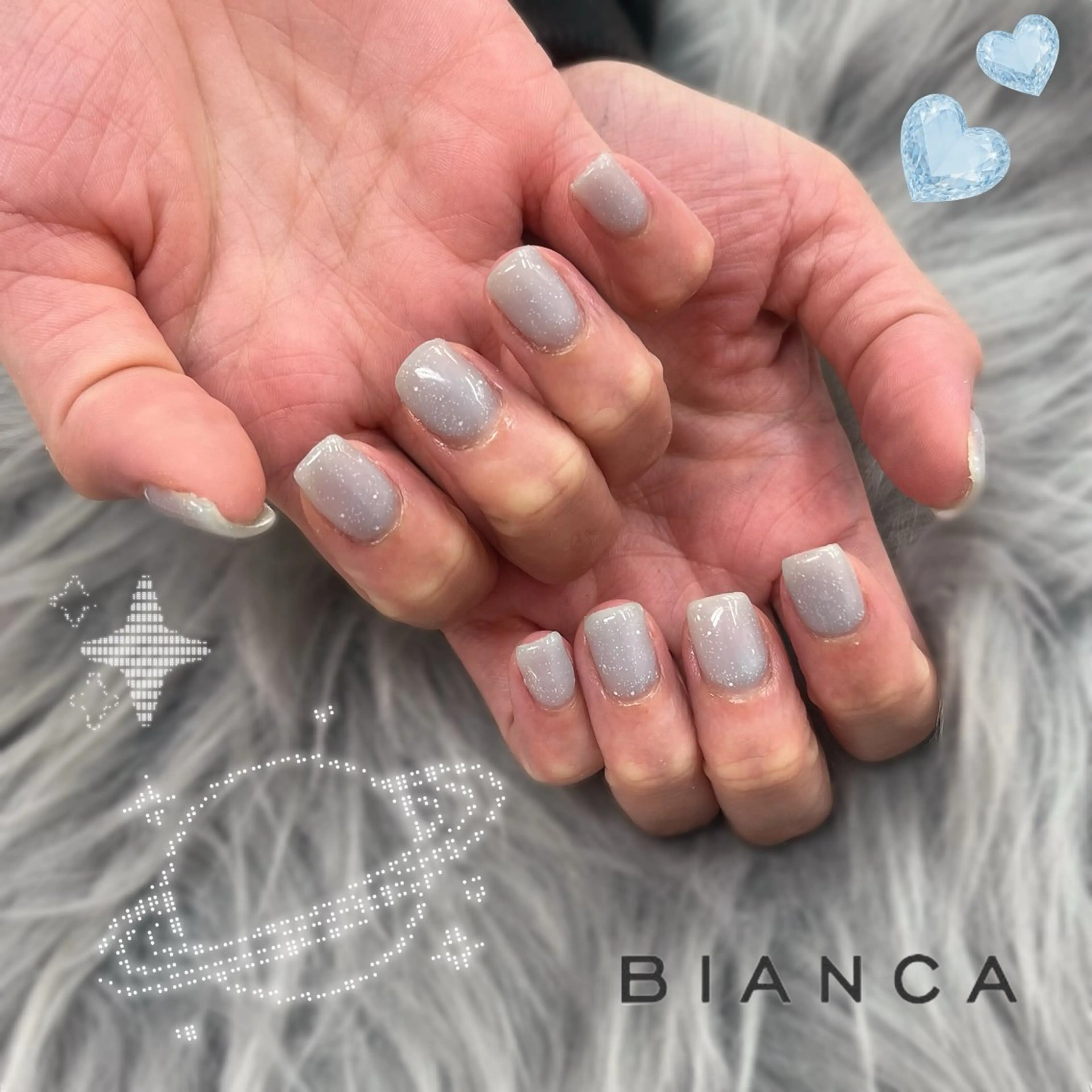 ネイル ハンドネイル Bianca 横関 野々香.｡.:*☆のネイルデザイン