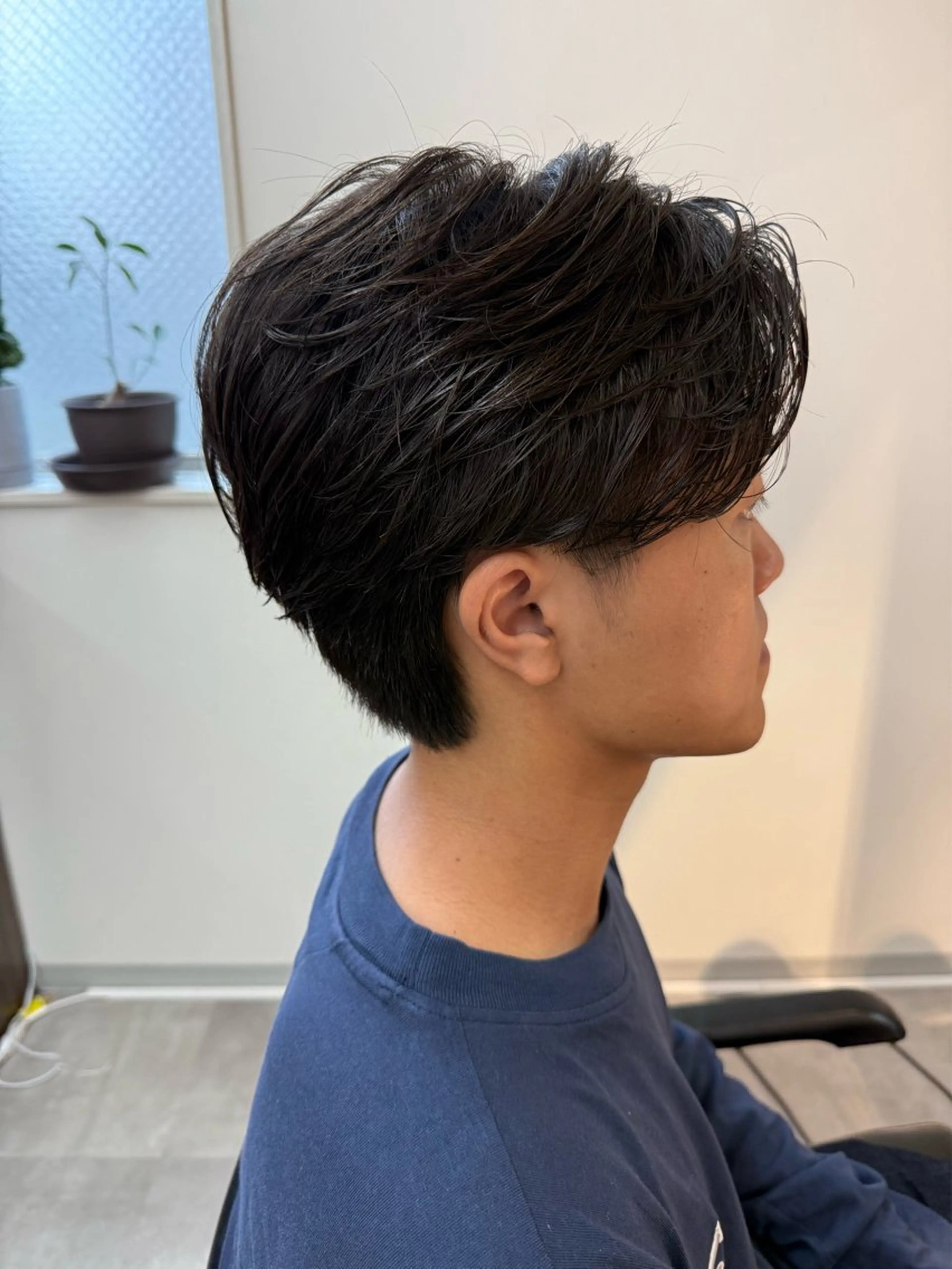 メンズ フェザーパーマ メンズパーマ カット パーマ ダウンパーマ/ニュア ンスパーマ/下田のヘアスタイル